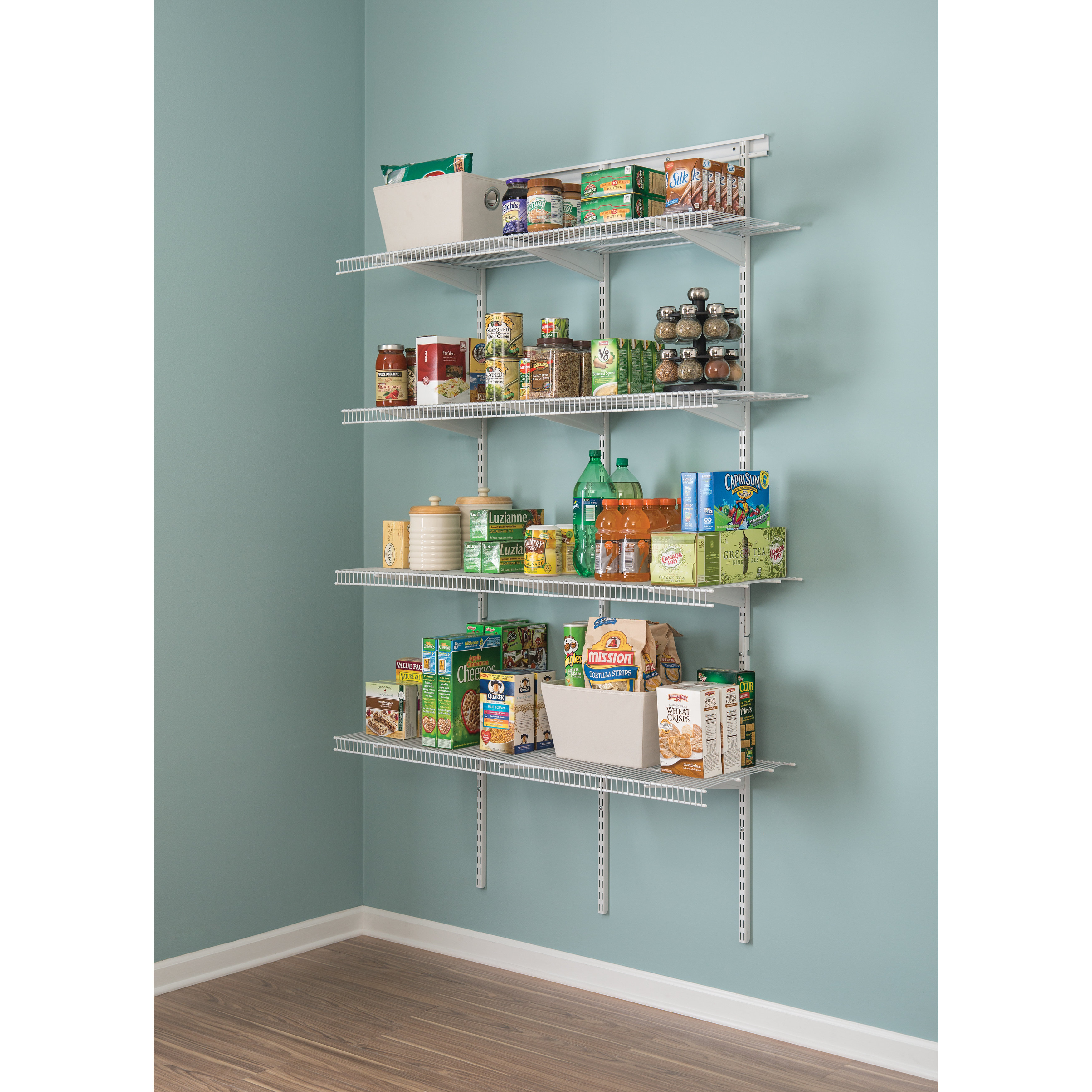 ClosetMaid ShelfTrack 48"W Pantry Shelf & Reviews Wayfair