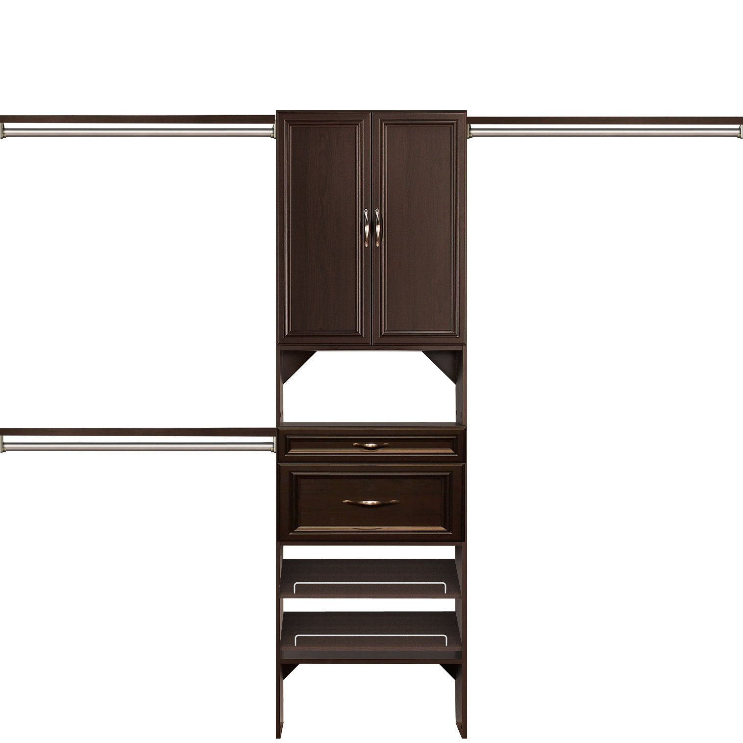 Entertaining Closet Anizers Track System Roselawnlutheran Introducing Inspira Studio By Closetmaid Anizational System Husqvarna Viking