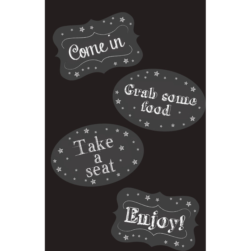Creative Converting Chalkboard Door Sign with Labels Wayfair