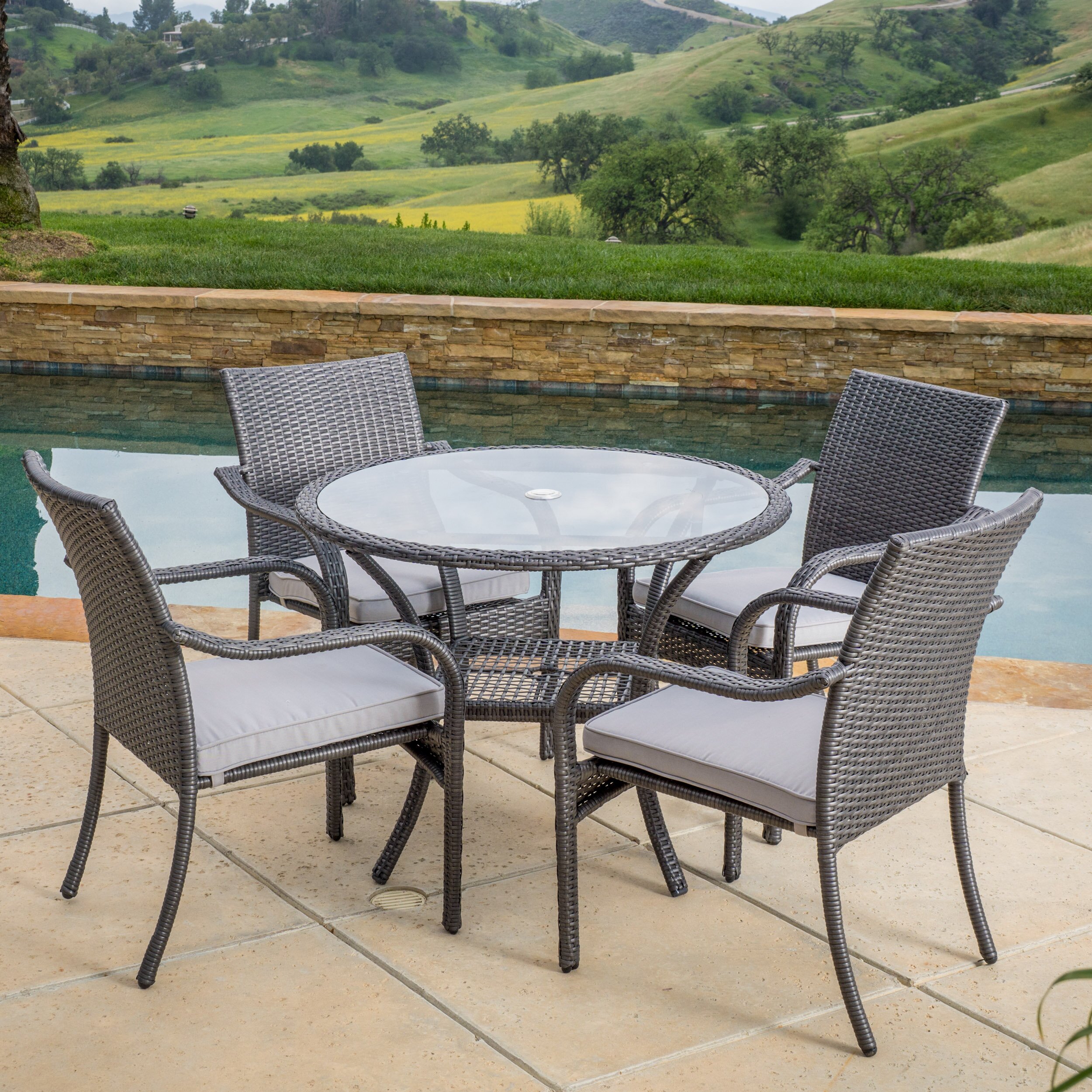 Darby Home Co Darden Outdoor Bistro Table & Reviews | Wayfair