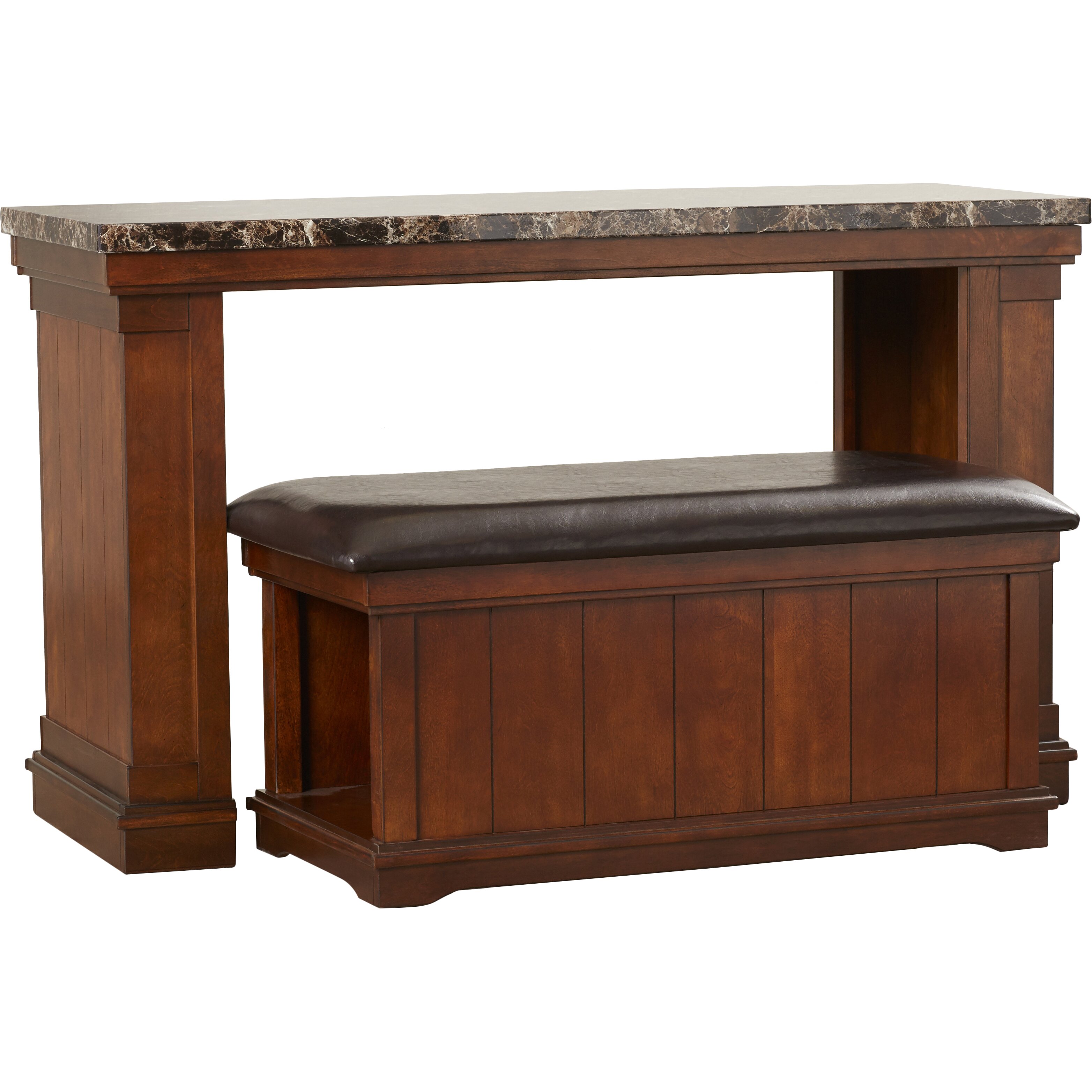 Darby Home Co Hodgkinson Console Table with Ottoman & Reviews ... - Darby Home Co® Hodgkinson Console Table with Ottoman
