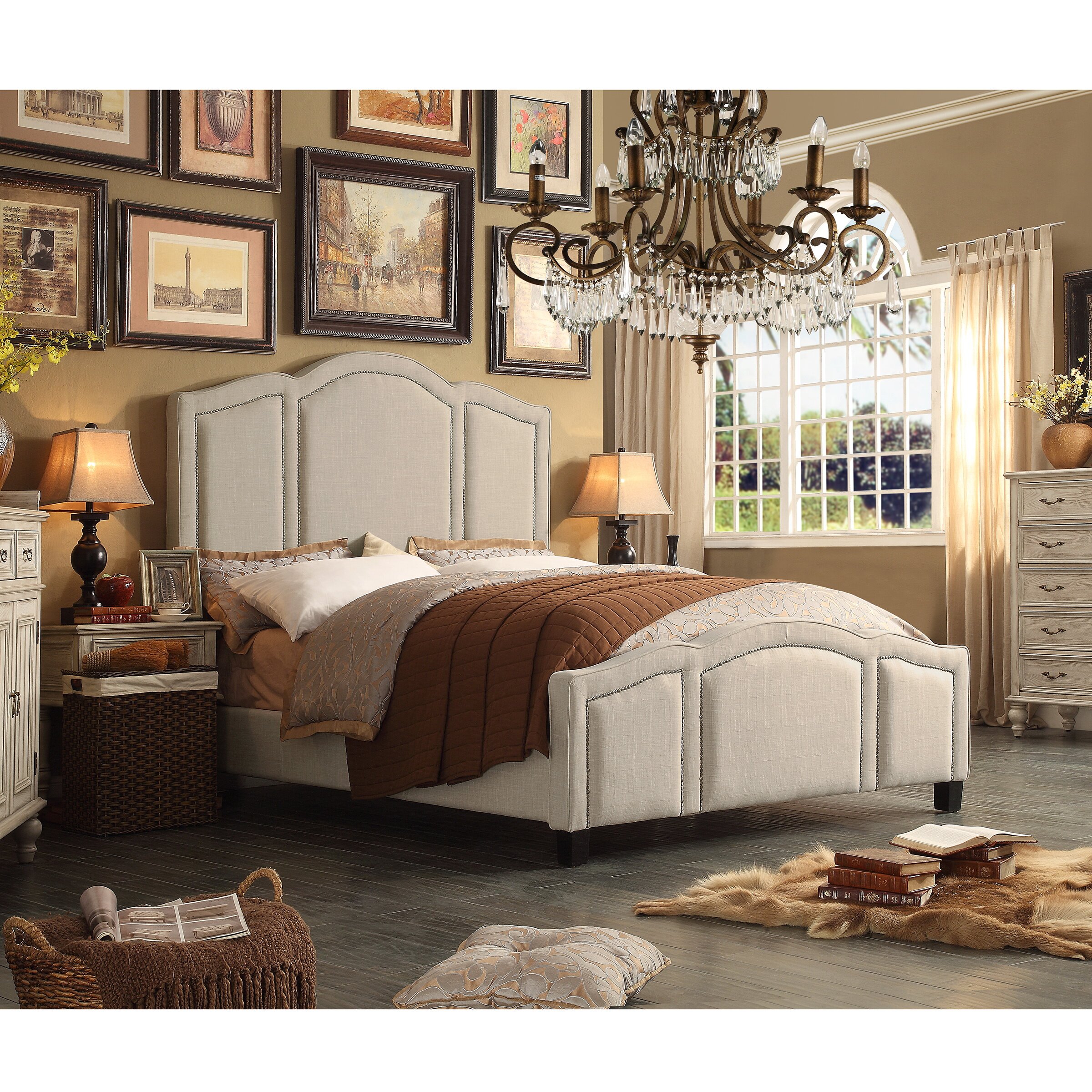 Darby Home Co Niagara Queen Upholstered Panel Bed & Reviews | Wayfair