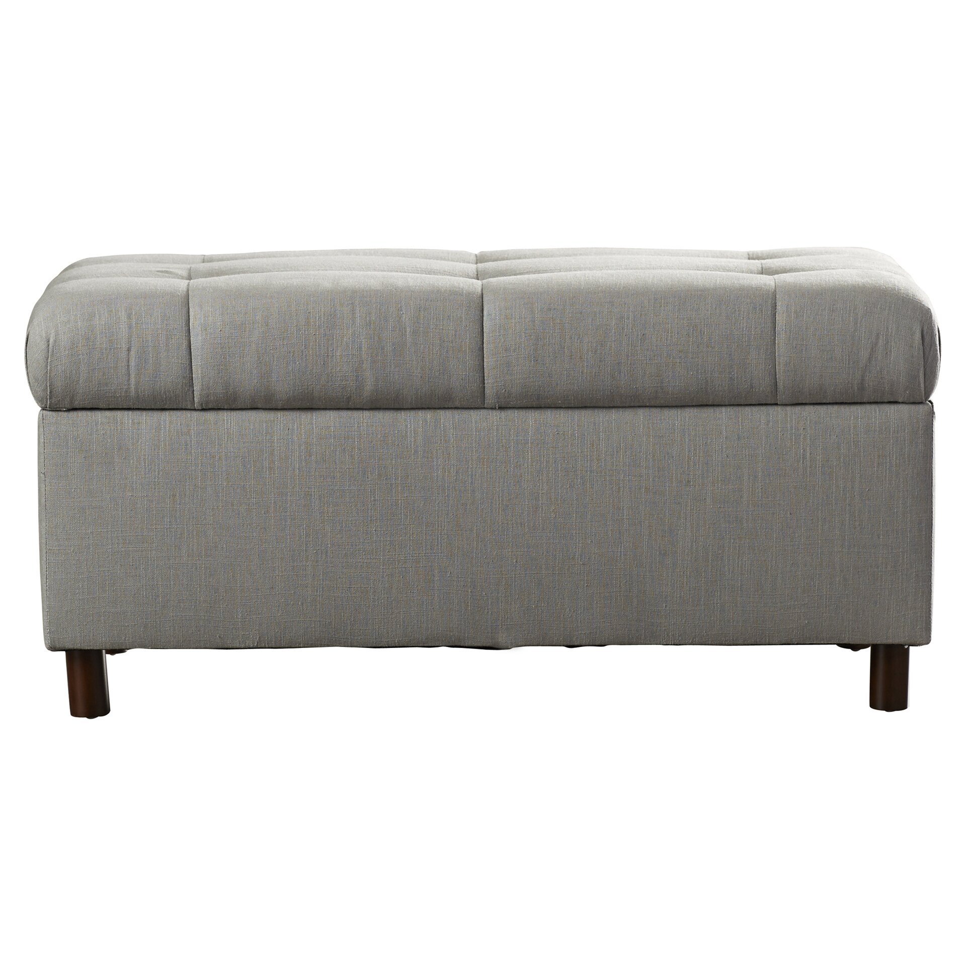 Alcott Hill Henrietta Tufted Linen Storage Bench & Reviews