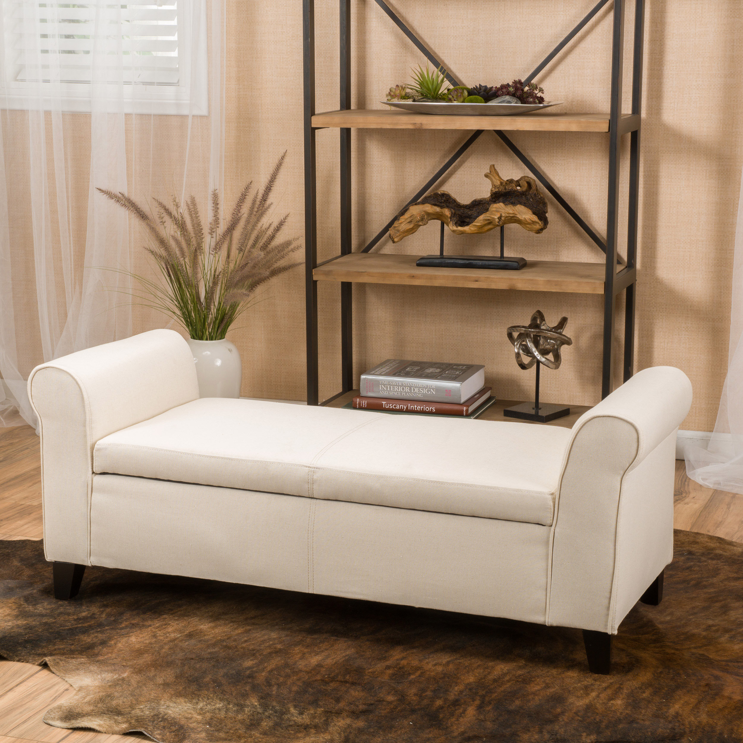 Alcott Hill Varian Upholstered Storage Bedroom Bench ...