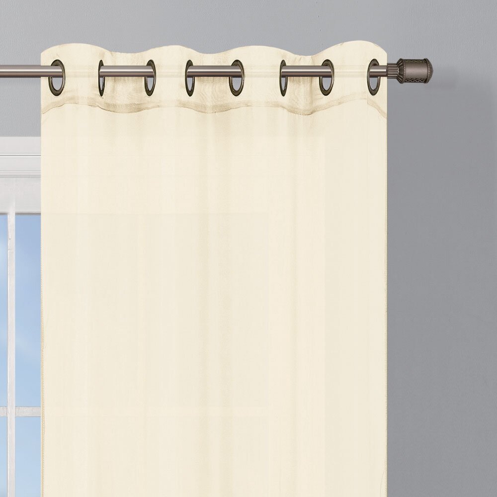 Charlton Home Gallimore Grommet Extra Wide Curtain Panels ... - Charlton Home® Gallimore Grommet Extra Wide Curtain Panels