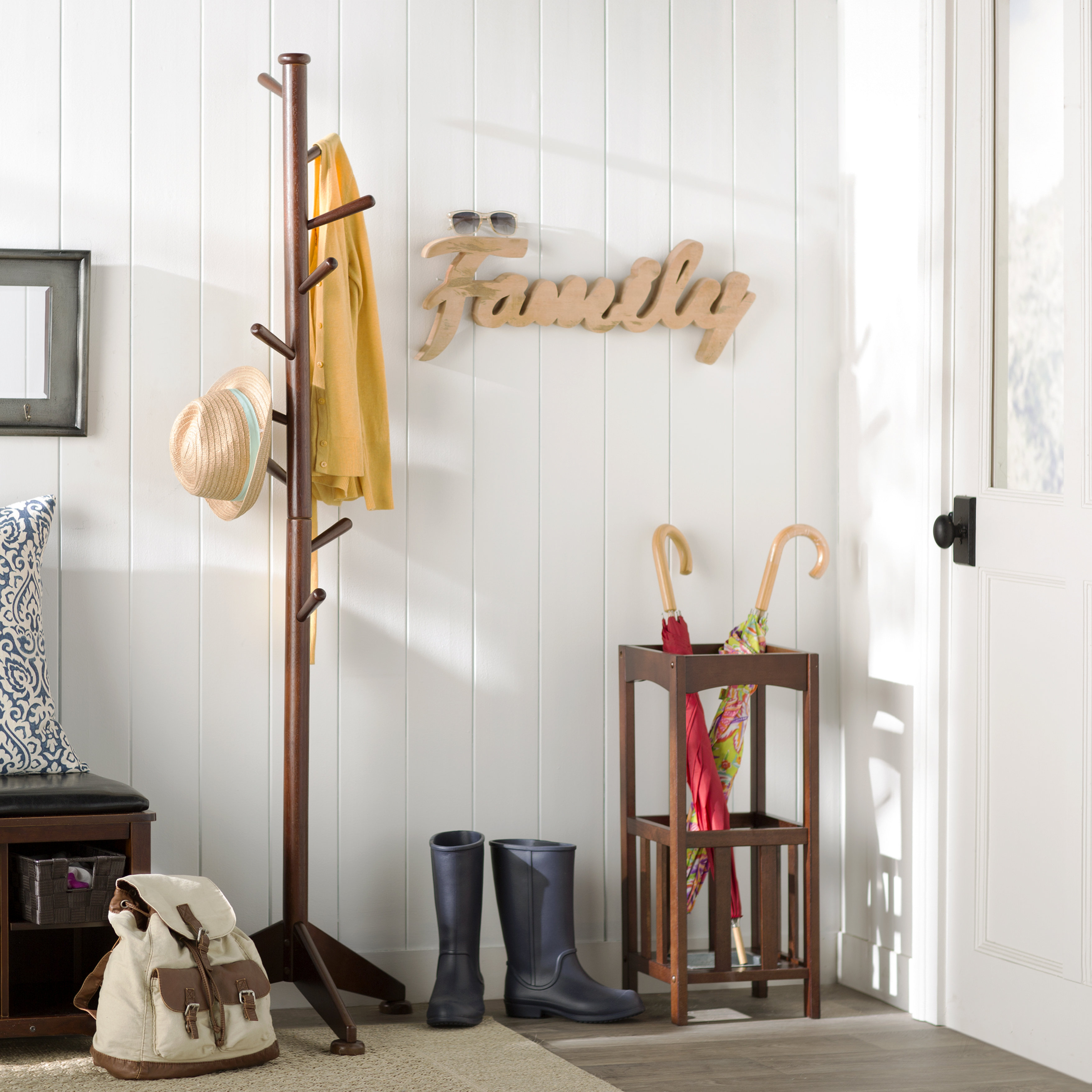 Mercury Row Salacia Hat And Coat Rack Stand Reviews Wayfair Wade Logan Reg Coat Rack With Umbrella Stand