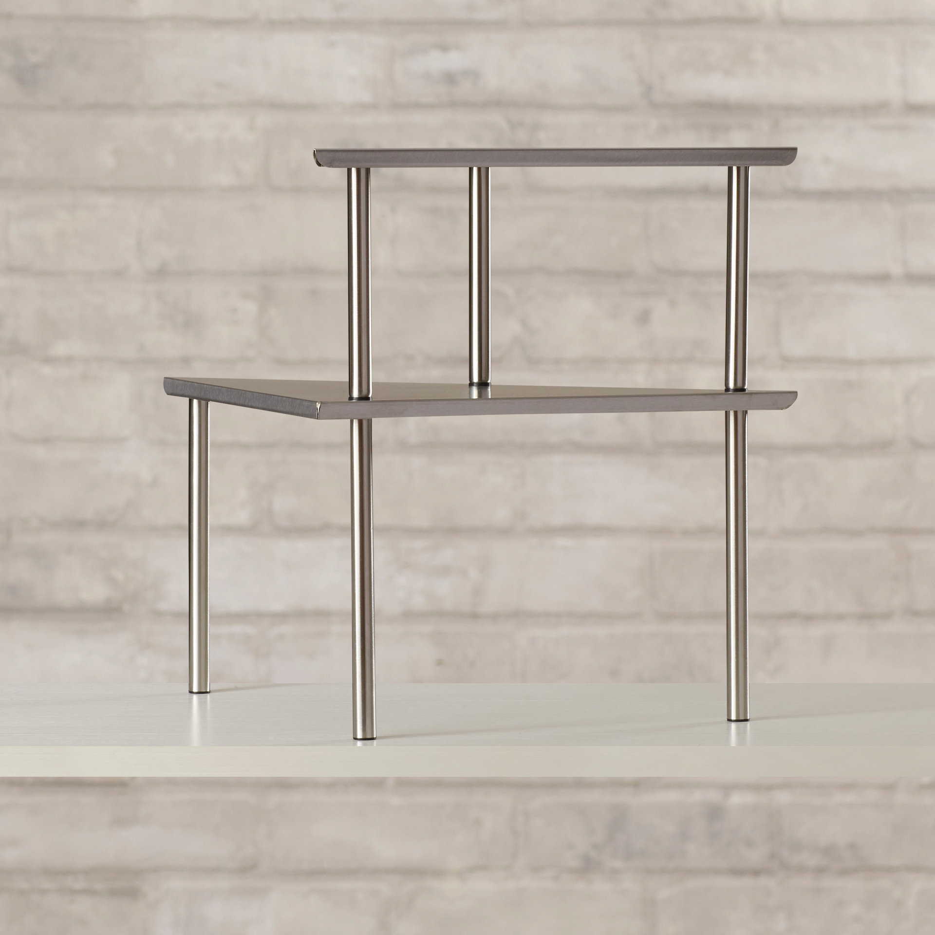 Varick Gallery Fincastle 2 Piece Stainless Steel Corner Storage Shelf