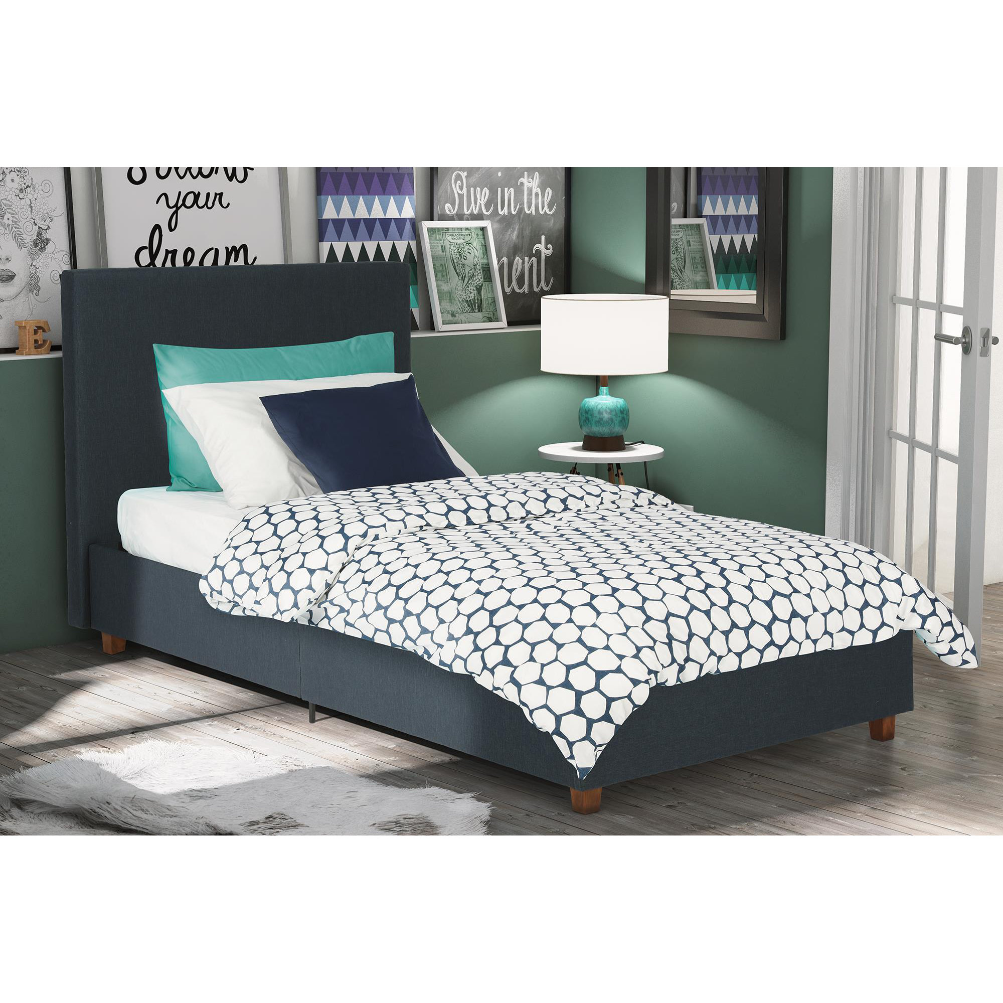 Varick Gallery Evanston Twin Upholstered Platform Bed & Reviews Wayfair