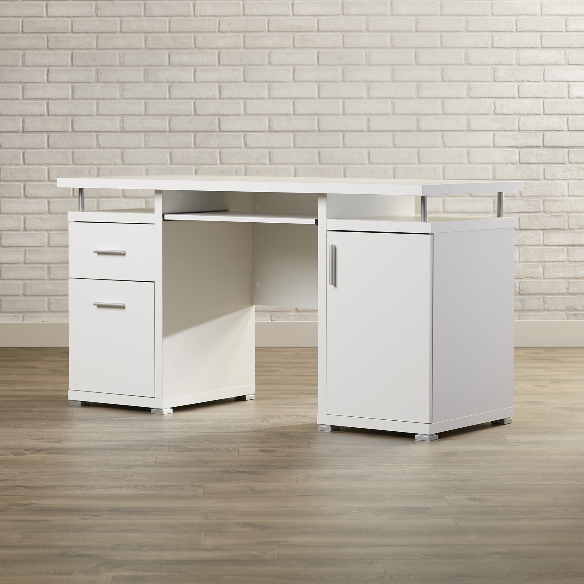 Brayden Studio 2 Drawer Computer Desk & Reviews Wayfair