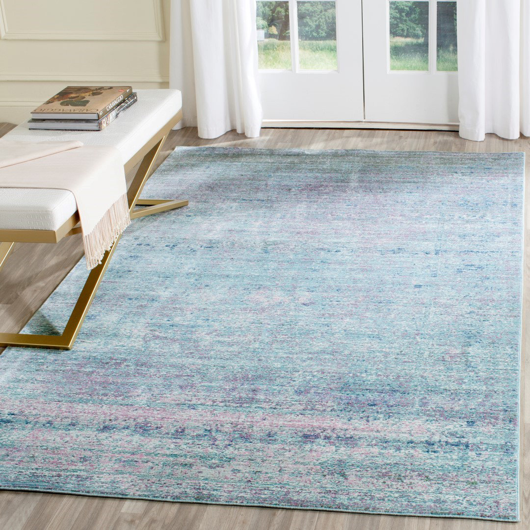 Brayden Studio Mulhall Purple/Blue Area Rug & Reviews Wayfair