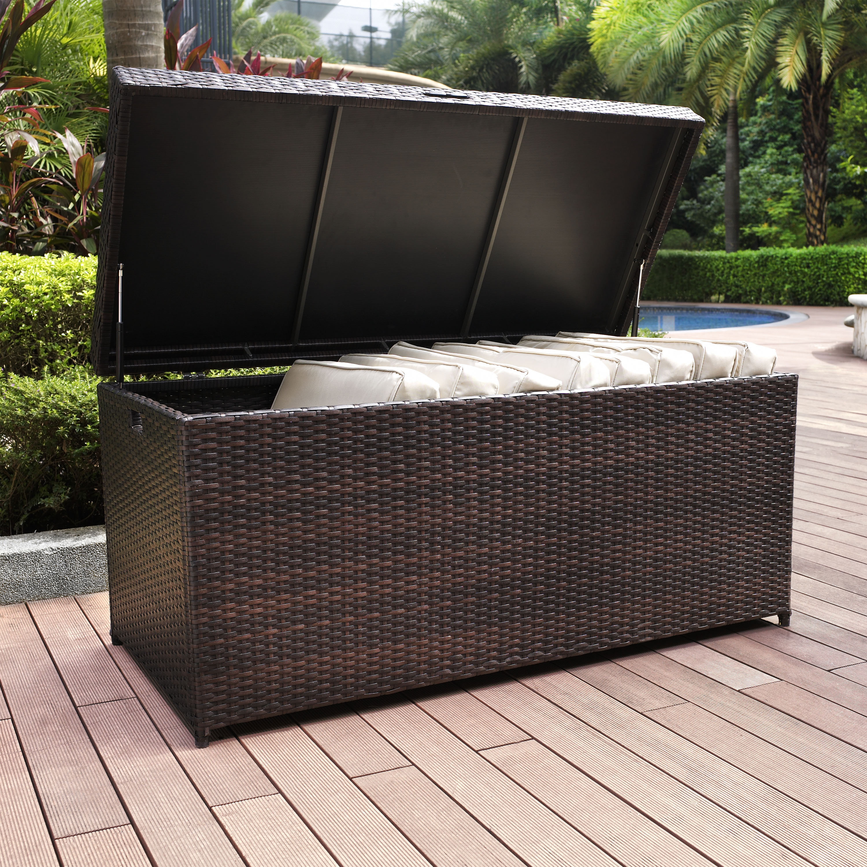 Brayden Studio Crosson Wicker/Rattan Deck Box & Reviews Wayfair