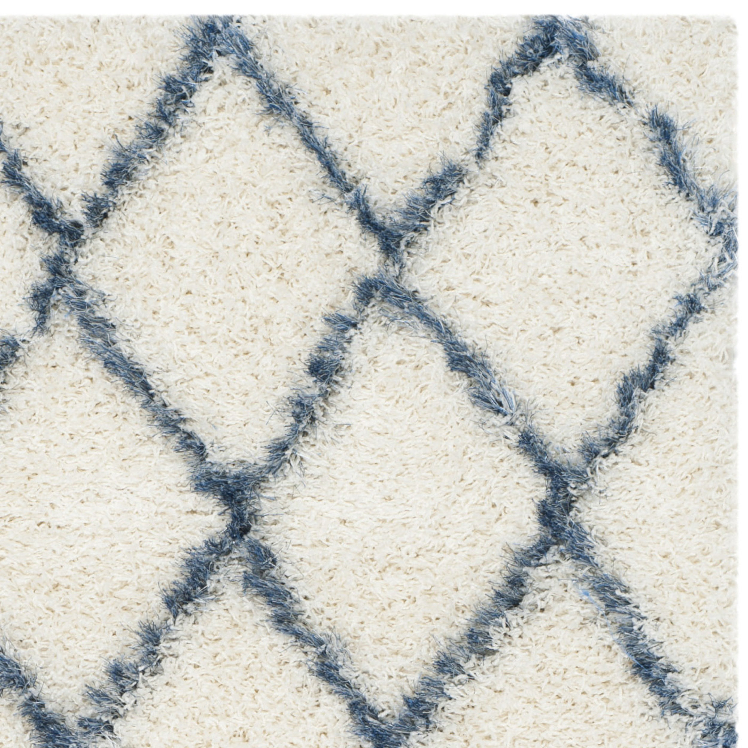Brayden Studio rmstead Ivory & Blue Geometric ontemporary rea ... ^ Brayden Studio rmstead Ivory & Blue Geometric ontemporary rea ...