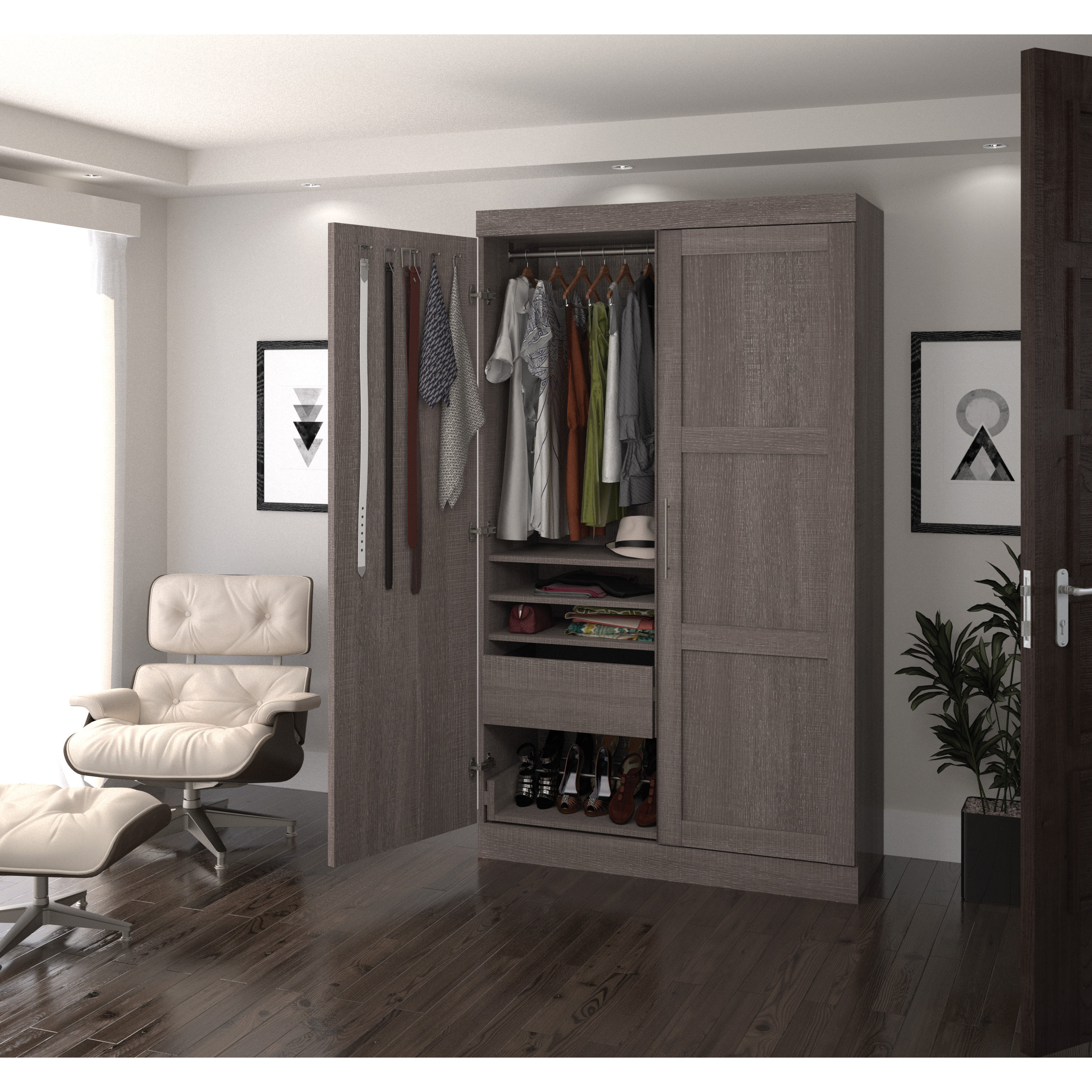 Brayden Studio Walley Armoire & Reviews Wayfair