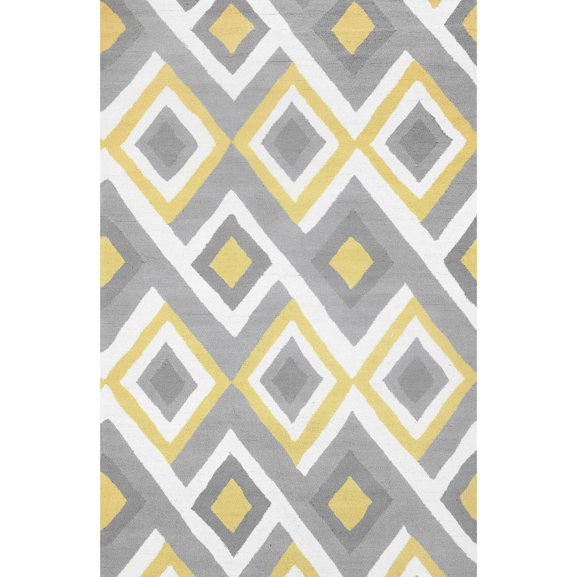 Brayden Studio Stoltenberg Hand-Hooked Gray/Yellow Area Rug ... - Brayden Studio® Stoltenberg Hand-Hooked Gray/Yellow Area Rug