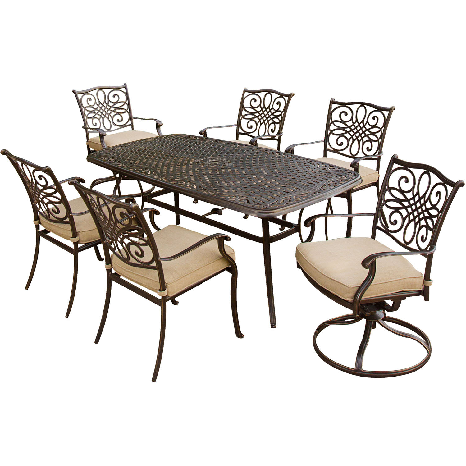 Paulette 7 Piece Patio Dining Set Reviews Joss Main Brayden Studio Reg Paulette 7 Piece Patio Dining Set
