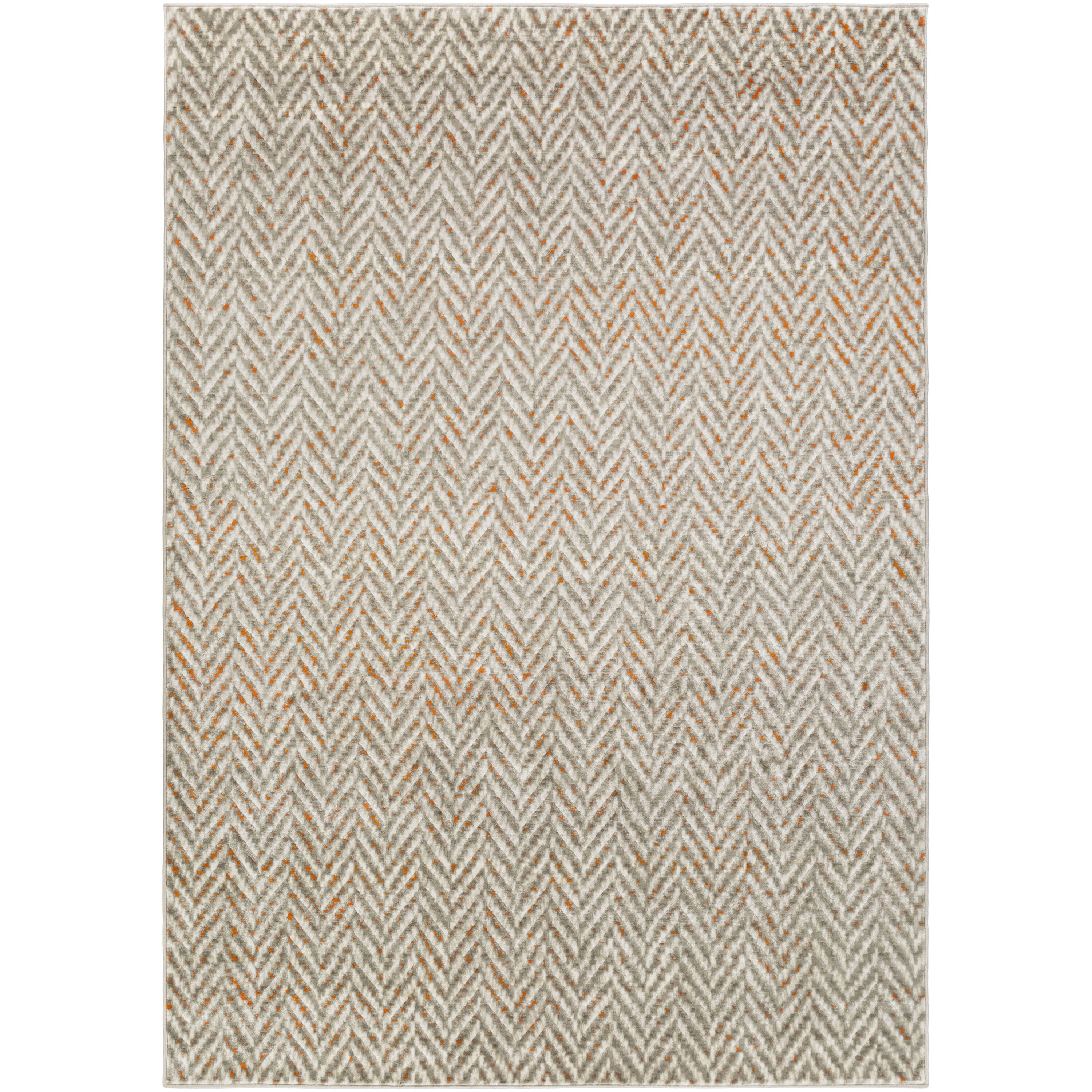 orange and grey area rug