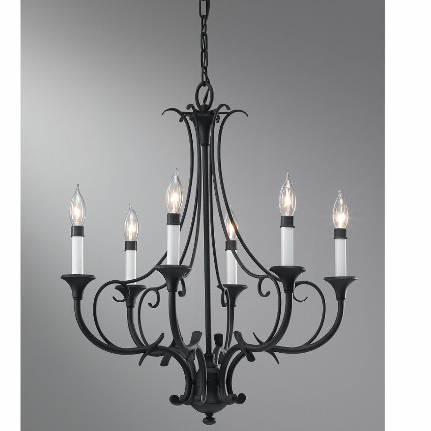 Lark Manor Maiwenn 6 Light Candle-Style Chandelier & Reviews | Wayfair