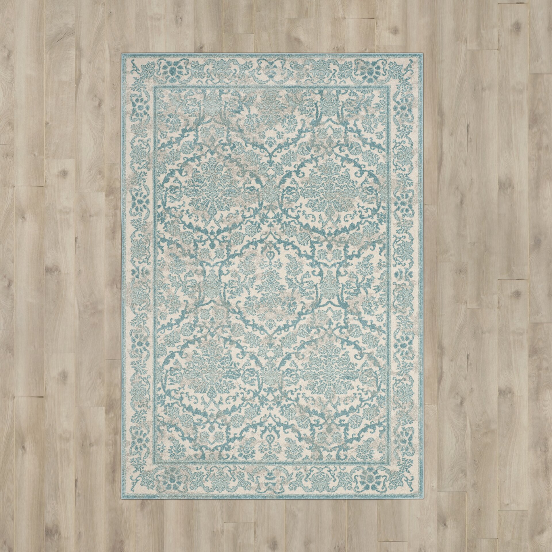 Montelimar Ivory Light Blue Area Rug & Reviews