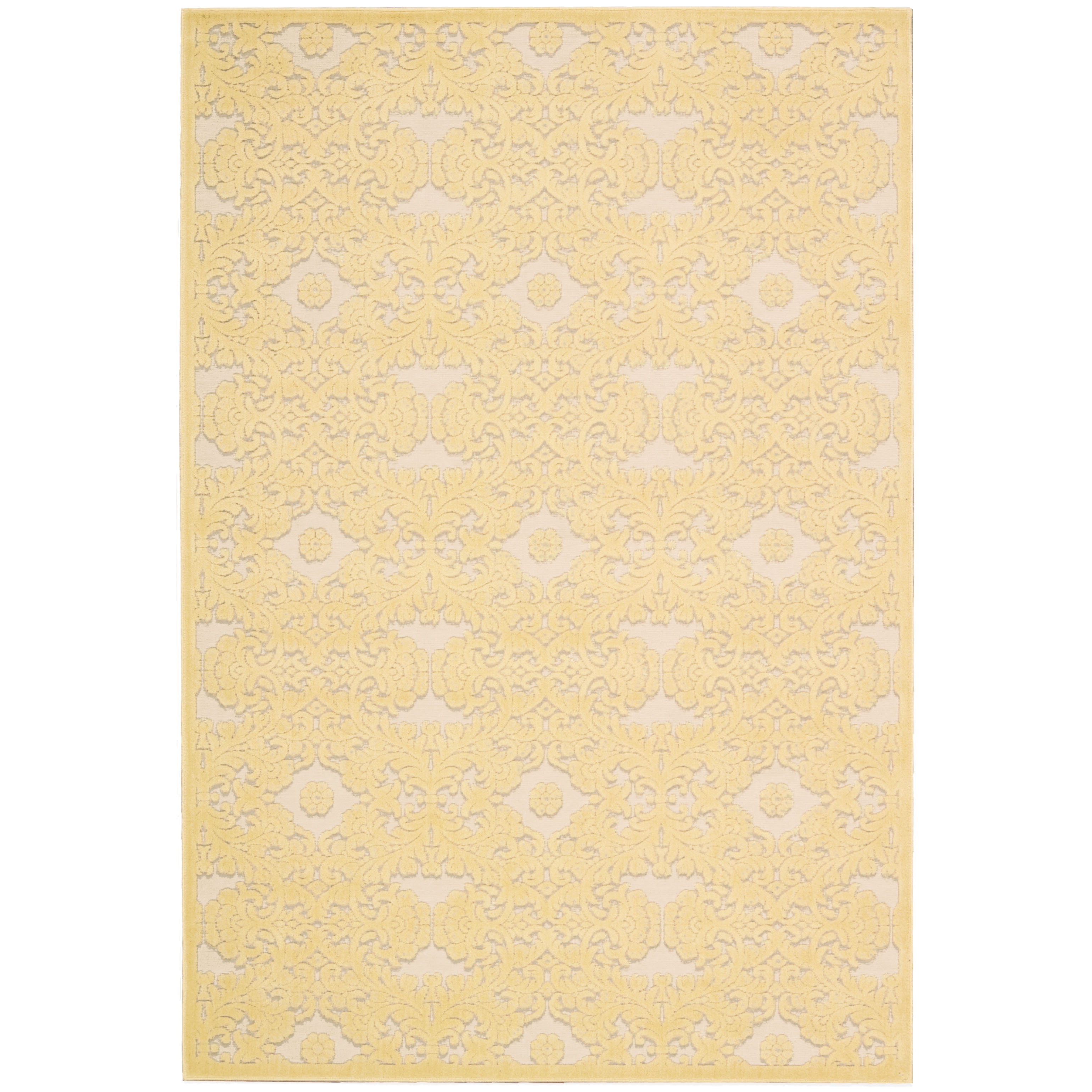 Nourison Graphic Illusions Gold/Yellow Geometric Area Rug & Reviews