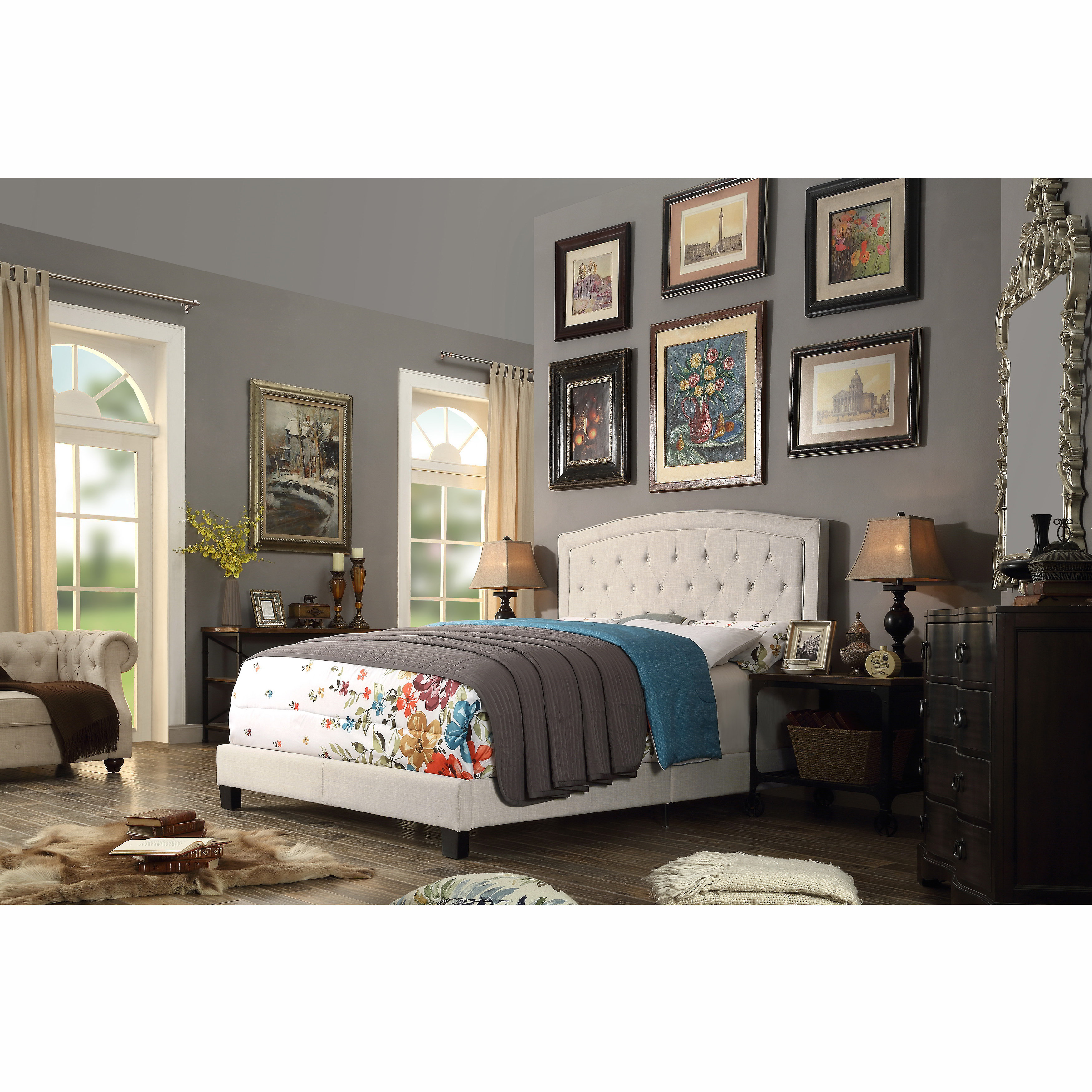 Mulhouse Furniture Gabriel Upholstered Panel Bed & Reviews Wayfair