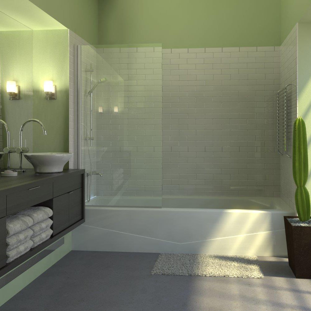 Ark Showers 60 X 30 Semi Frameless Pivot Bathtub Shower Screen Ark Showers 60 Quot X 30 Semi Frameless Pivot Bathtub Shower Screen
