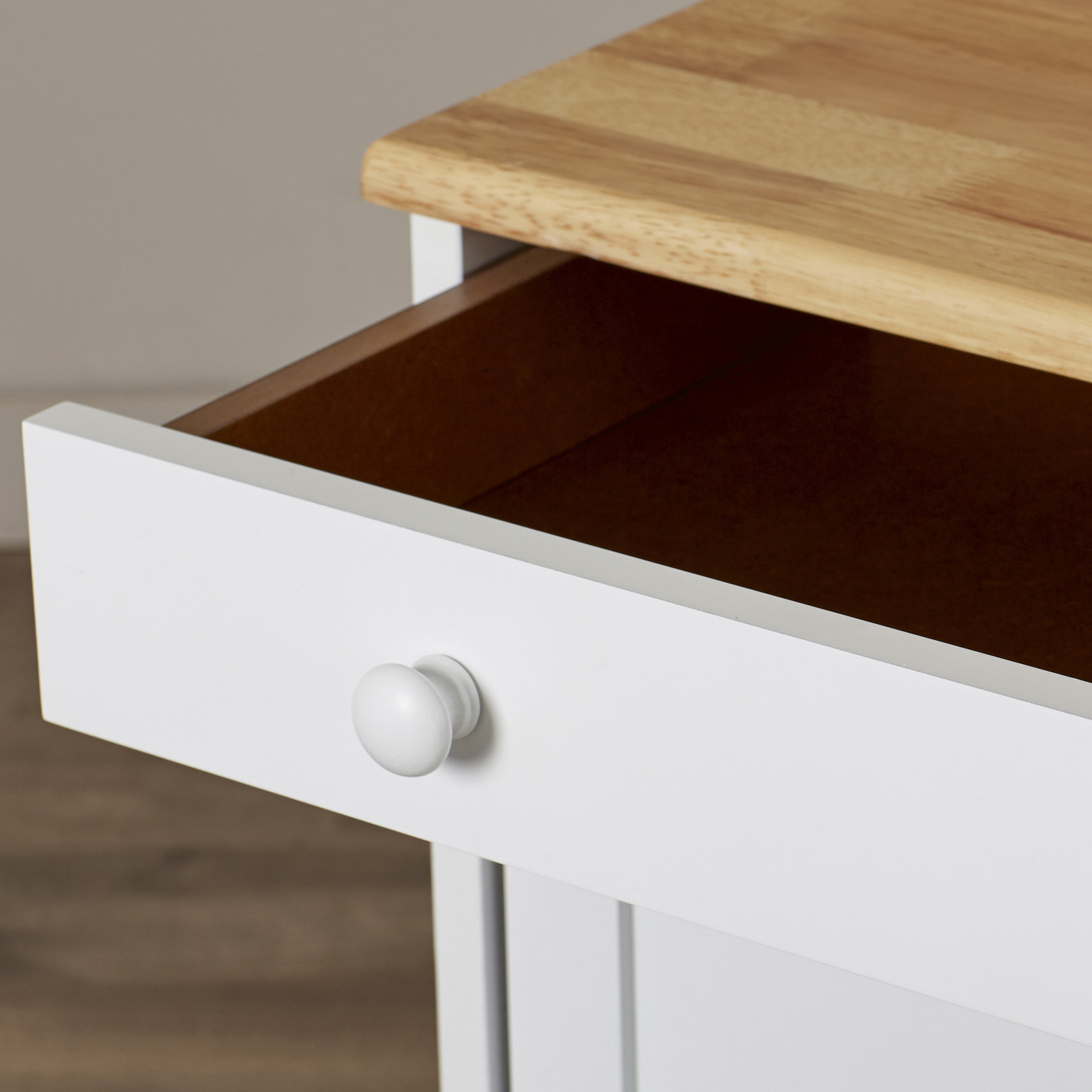 August Grove Allie Kitchen Cart with Wooden Top & Reviews Wayfair