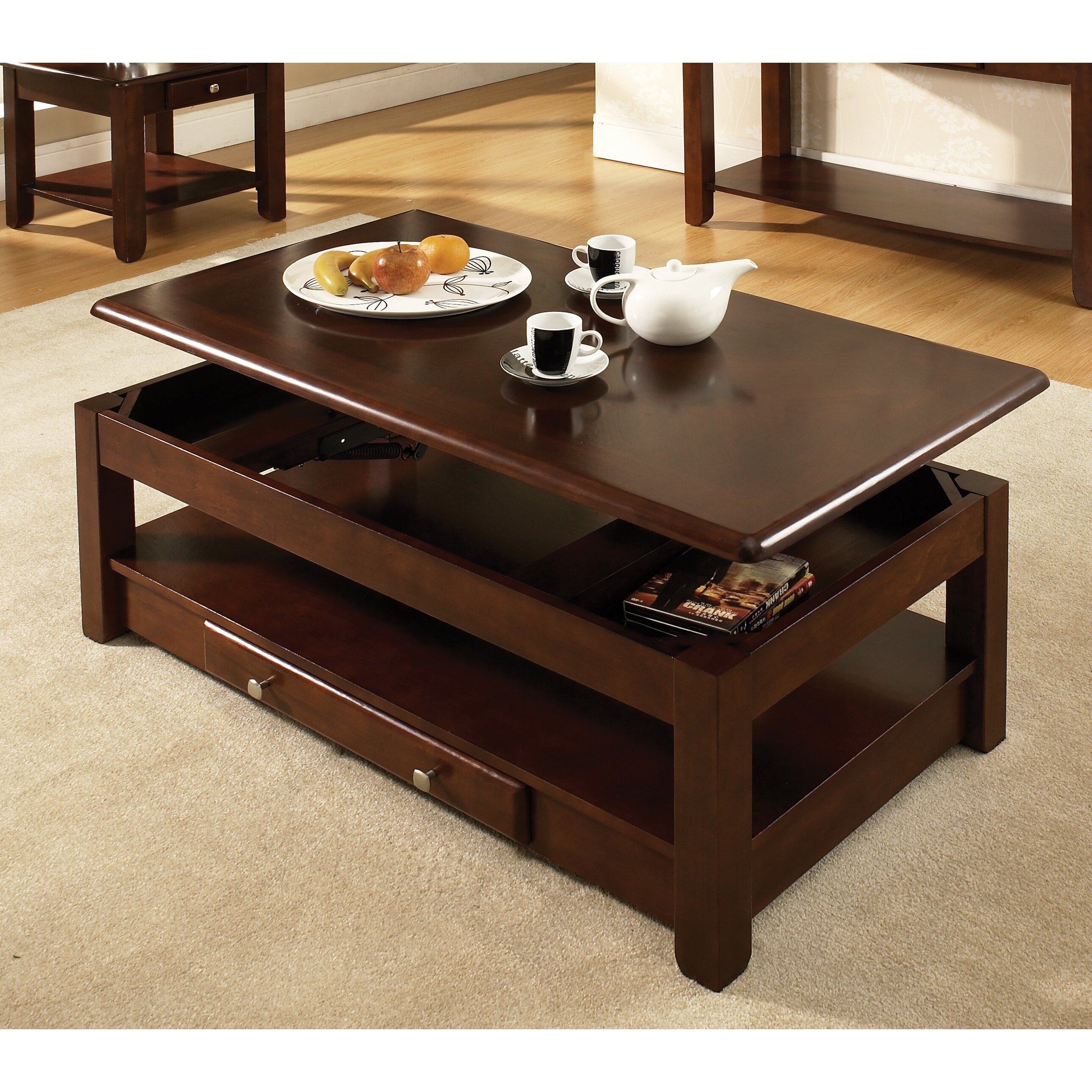 Loon Peak Arboles Coffee Table with Lift-Top & Reviews | Wayfair - Loon Peak® Arboles Coffee Table with Lift-Top