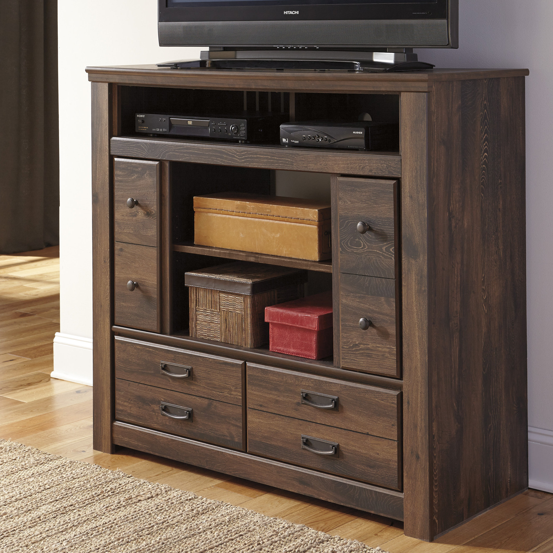 Loon Peak Flattop 4 Drawer Media Chest & Reviews Wayfair