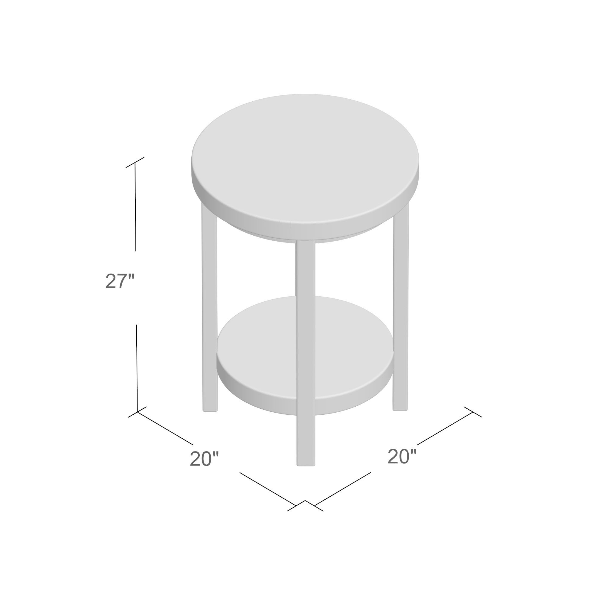 Loon Peak Somers 20 Round Reclaimed Wood Metal End Table Loon Peak Reg Somers 20 Quot Round Reclaimed