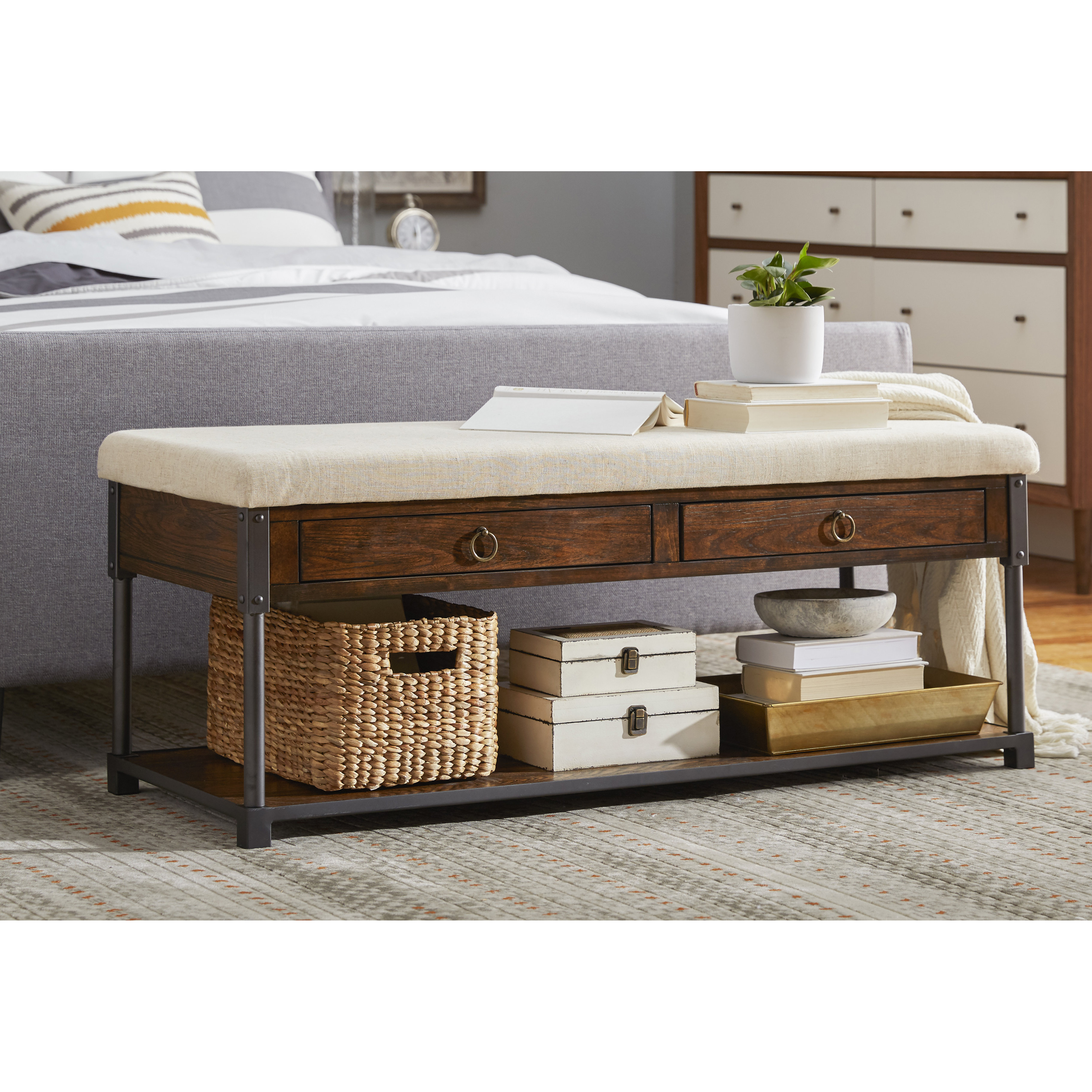 Trent Austin Design Morgan Heights Upholstered Entryway Bench & Reviews