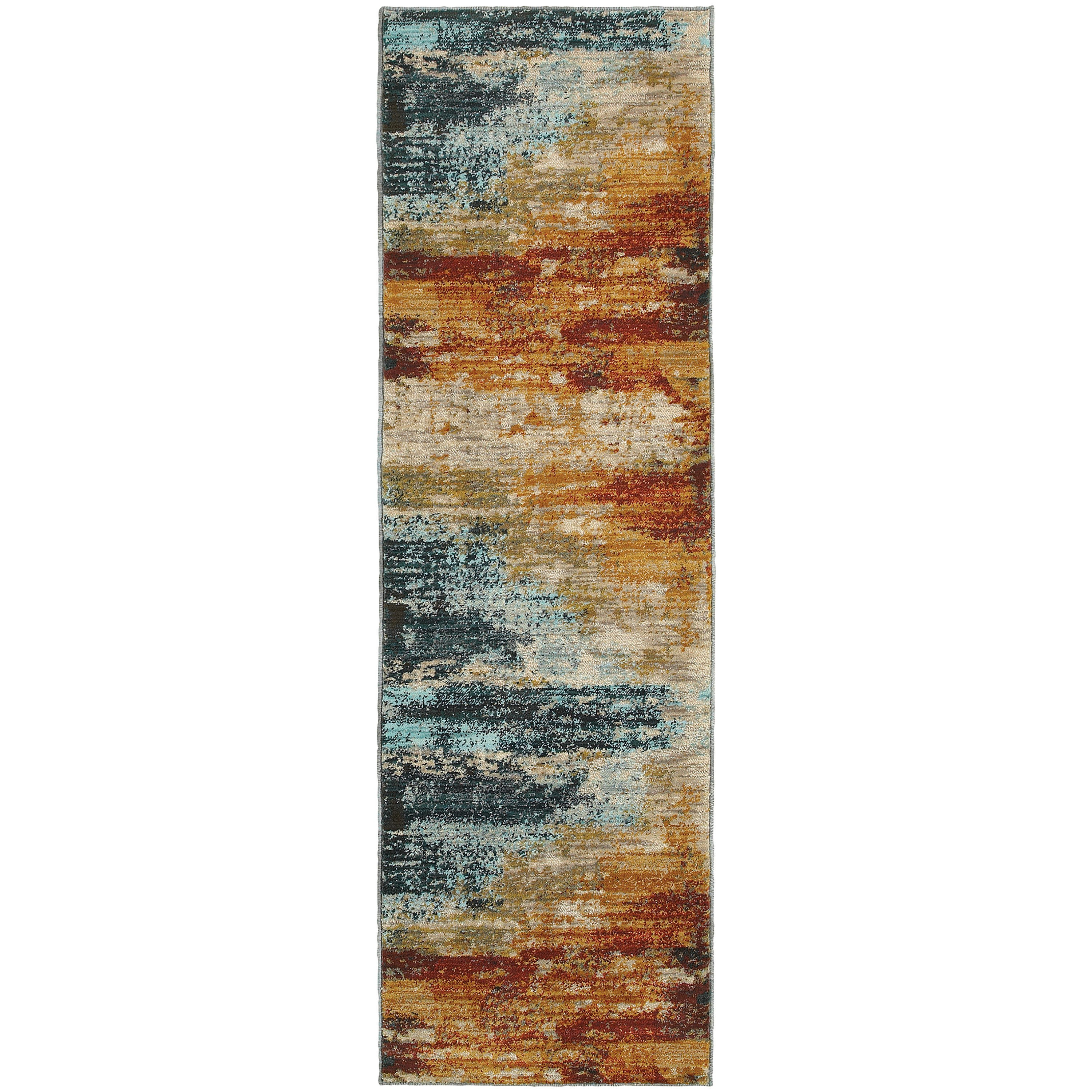 Trent Austin Design Modrest Eroded Abstract Blue/Red Area Rug & Reviews