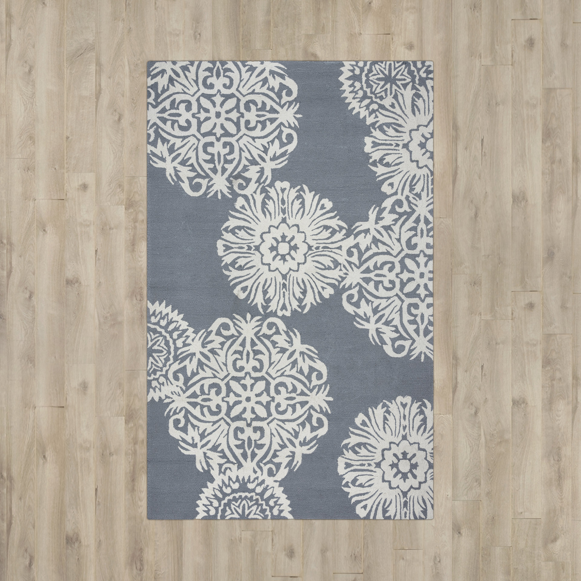 Raquel HandTufted Gray & Ivory Indoor/Outdoor Area Rug & Reviews