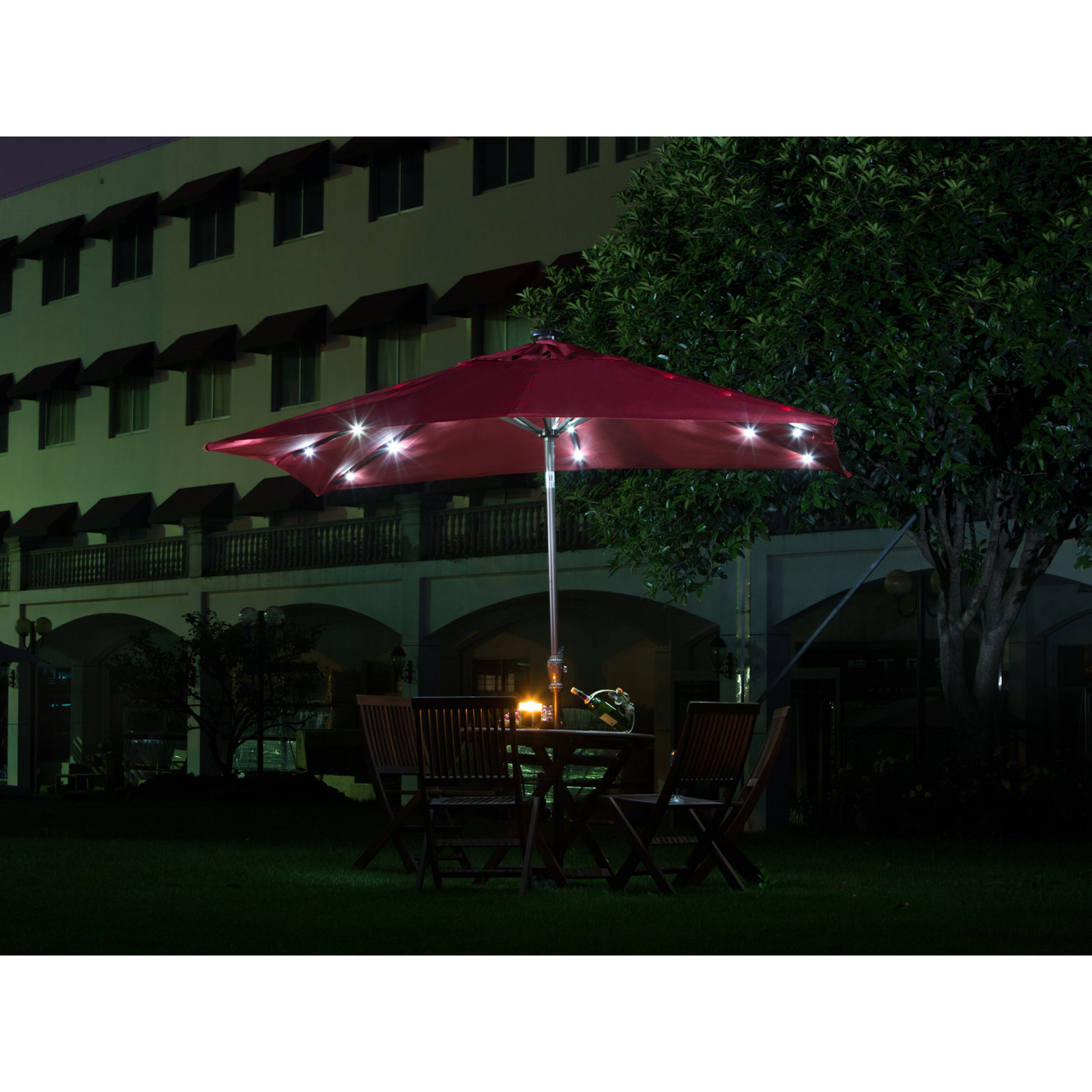 Abba Patio 7 X 9 Rectangular Illuminated Umbrella Reviews Abba Patio 7 X 9 Rectangular Illuminated Umbrella