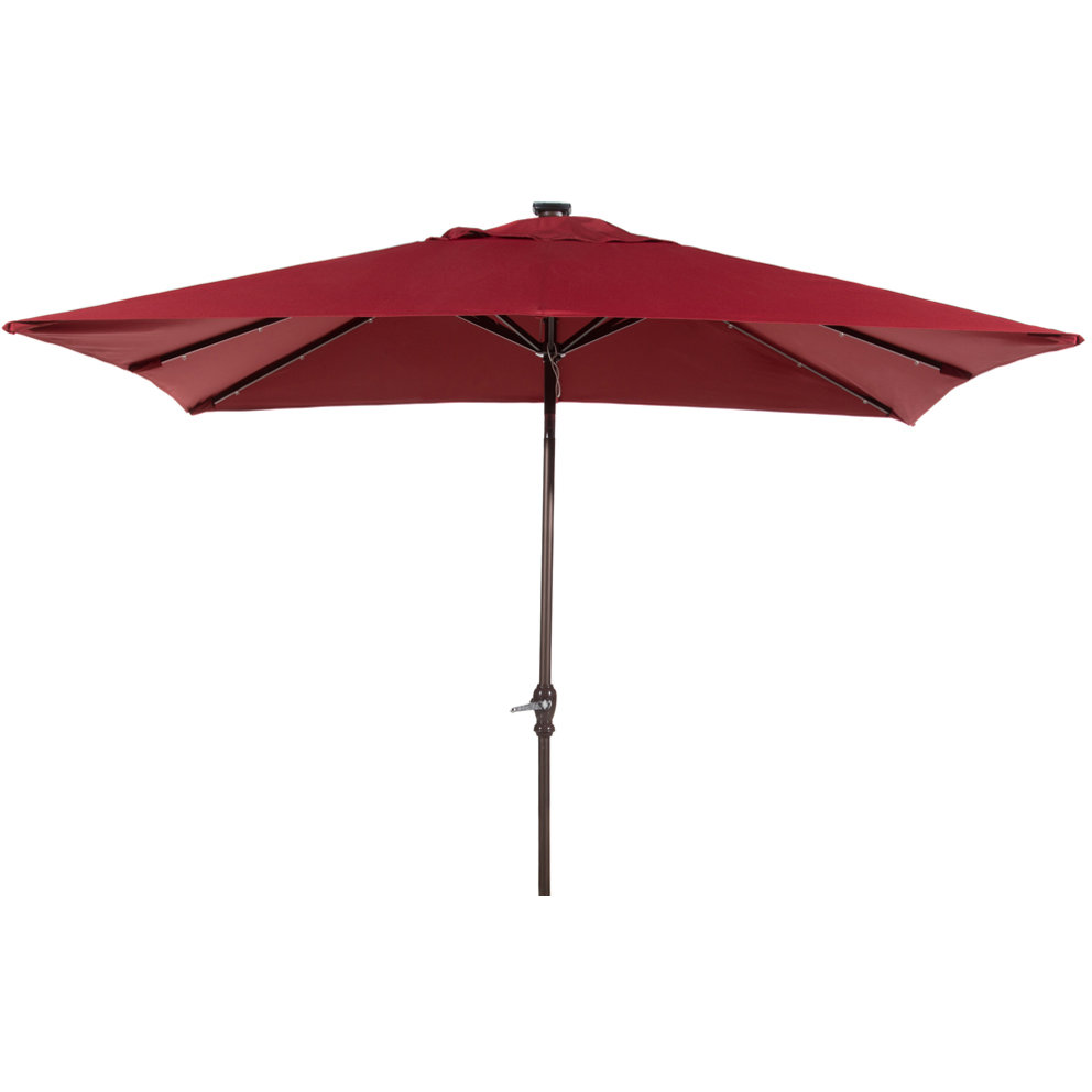 Abba Patio 7' x 9' Rectangular Illuminated Umbrella & Reviews Wayfair