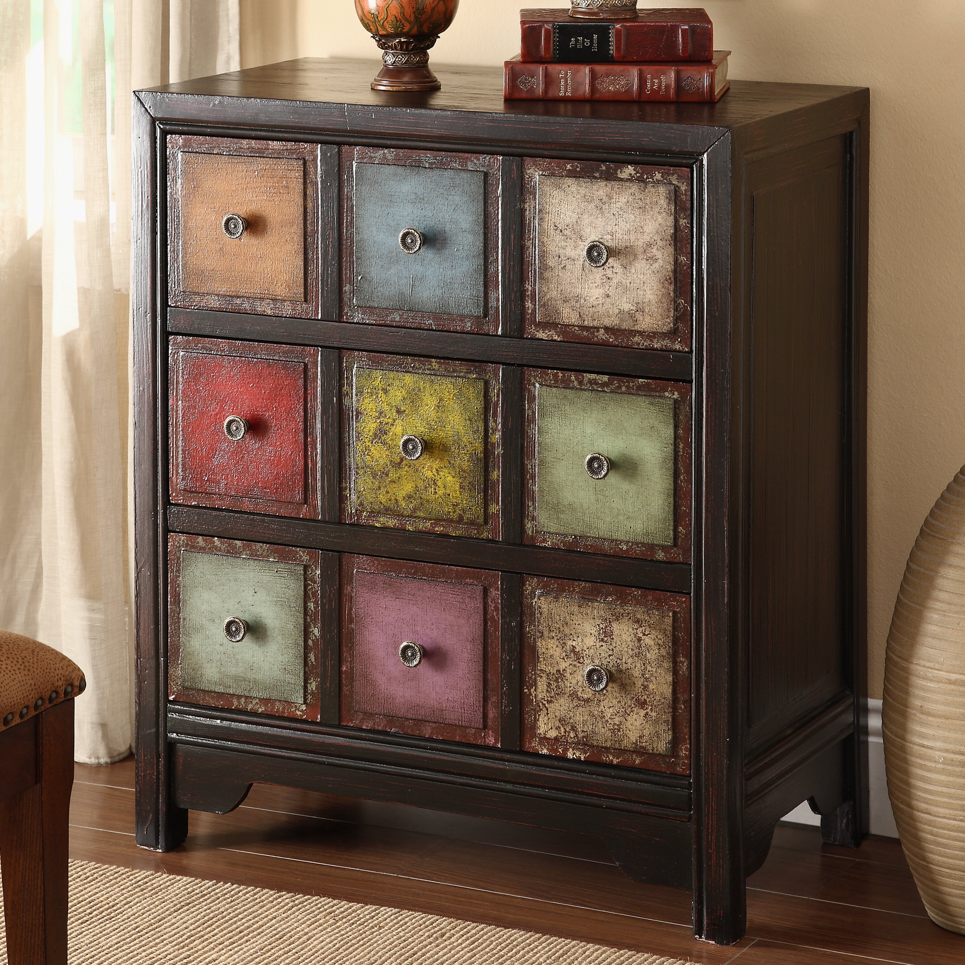 Bungalow RoseÃ¢Â„Â¢ Jerry 3 Drawer Accent Chest & Reviews | Wayfair - Bungalow Rose™ Jerry 3 Drawer Accent Chest