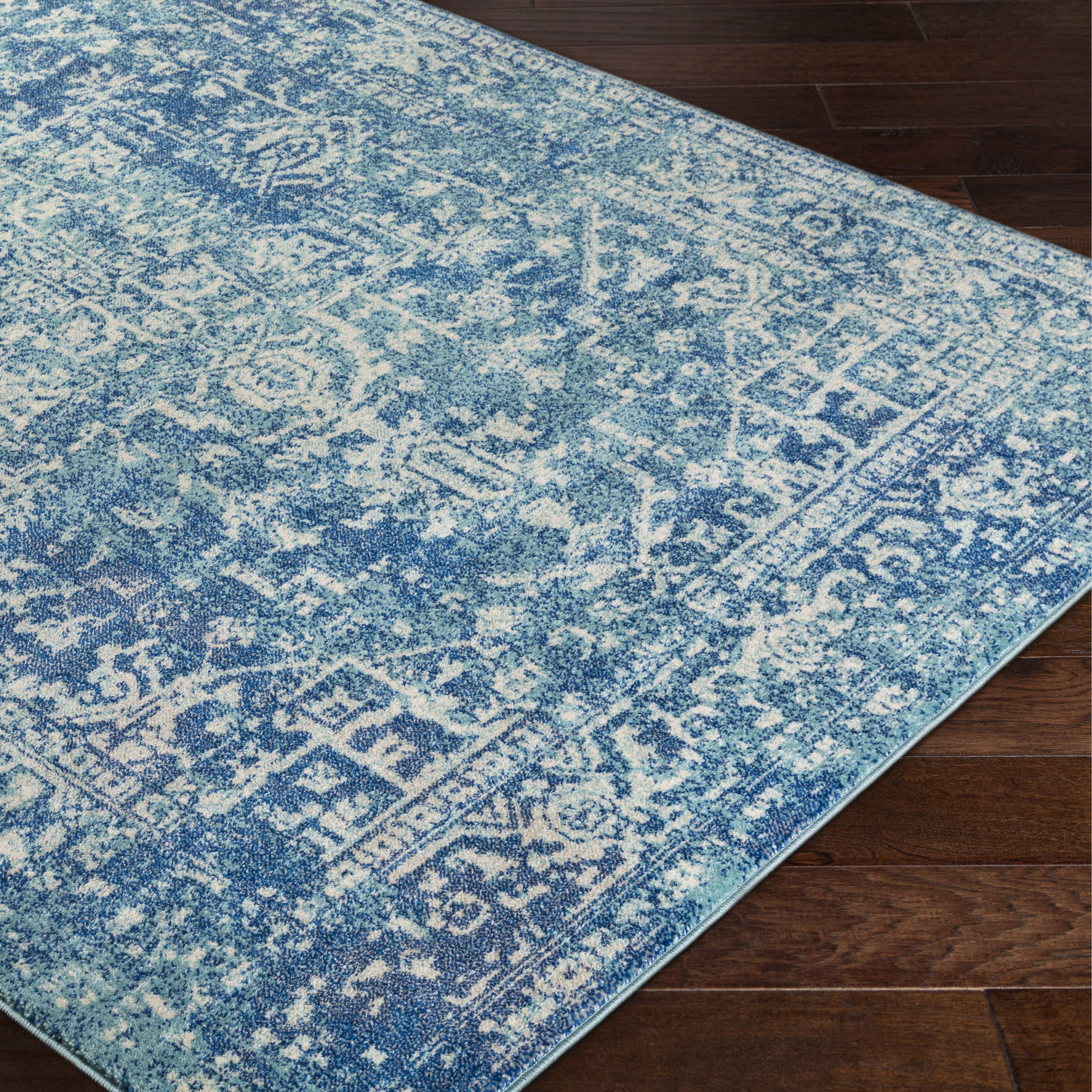 Bungalow Rose Andover Blue Area Rug & Reviews Wayfair