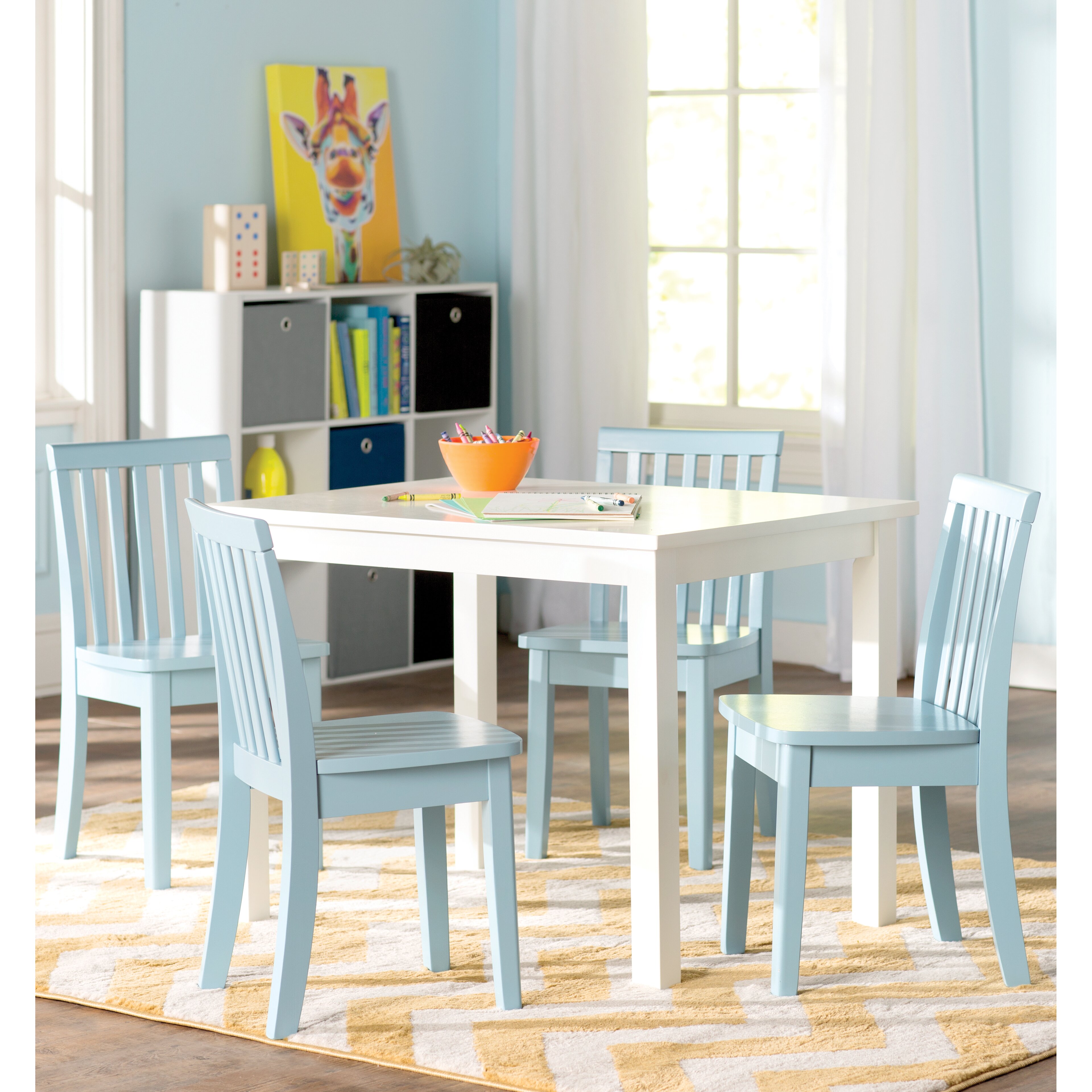 Viv + Rae Liam 5 Piece Rectangle Table and Chair Set & Reviews | Wayfair