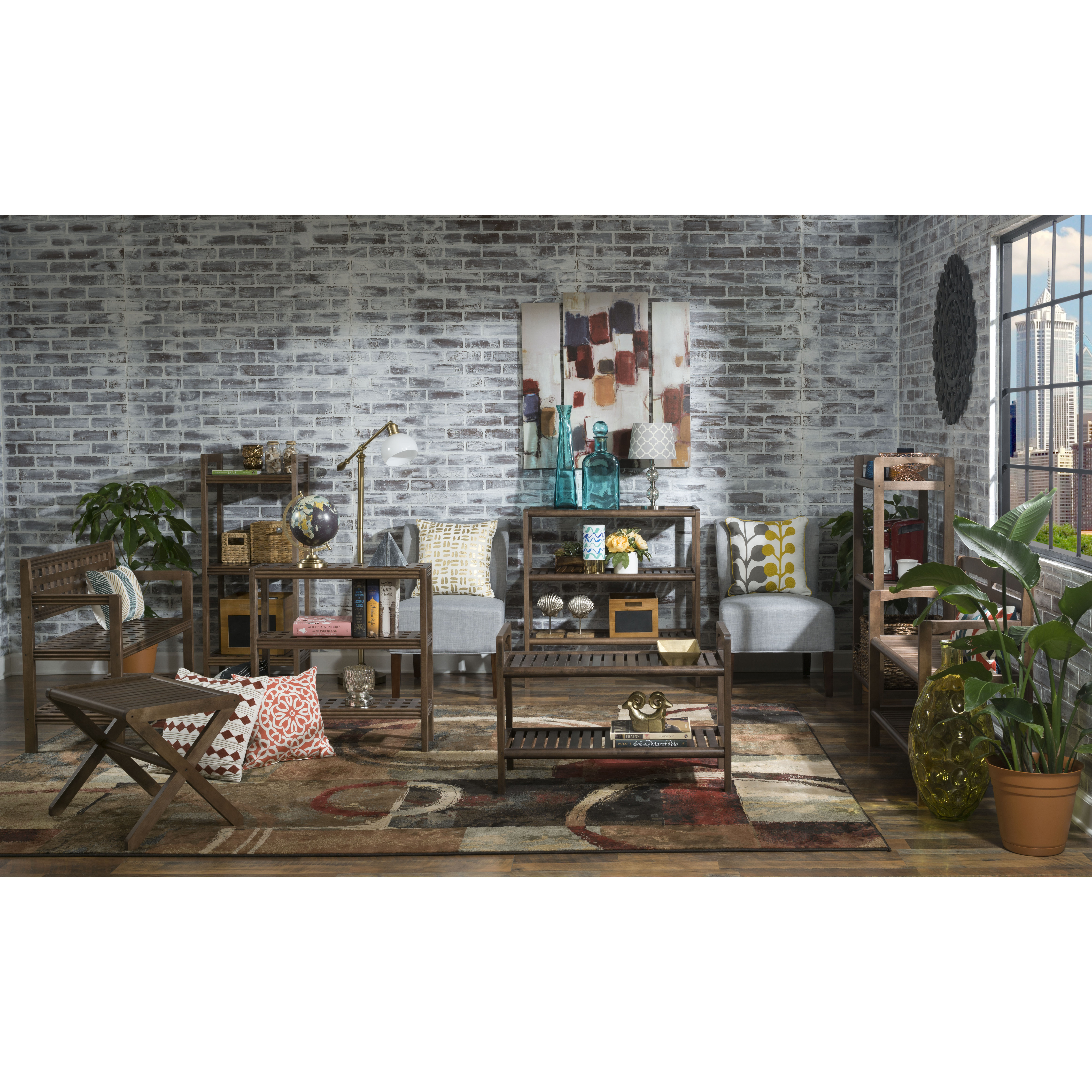 New Ridge Home Goods Abingdon Wood Storage Entryway Bench & Reviews Wayfair