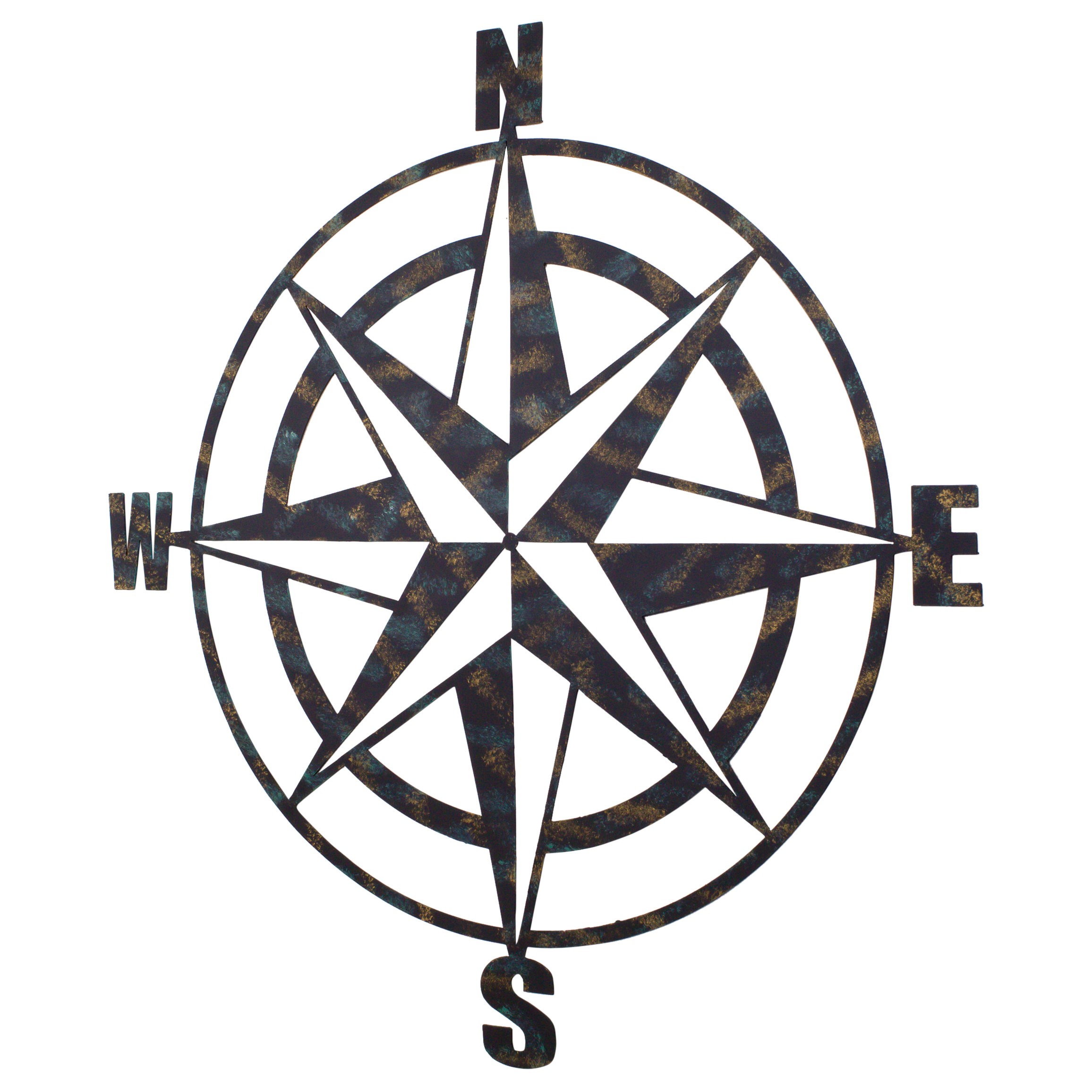Bay Accents Metal Compass Wall Du0026eacute;cor