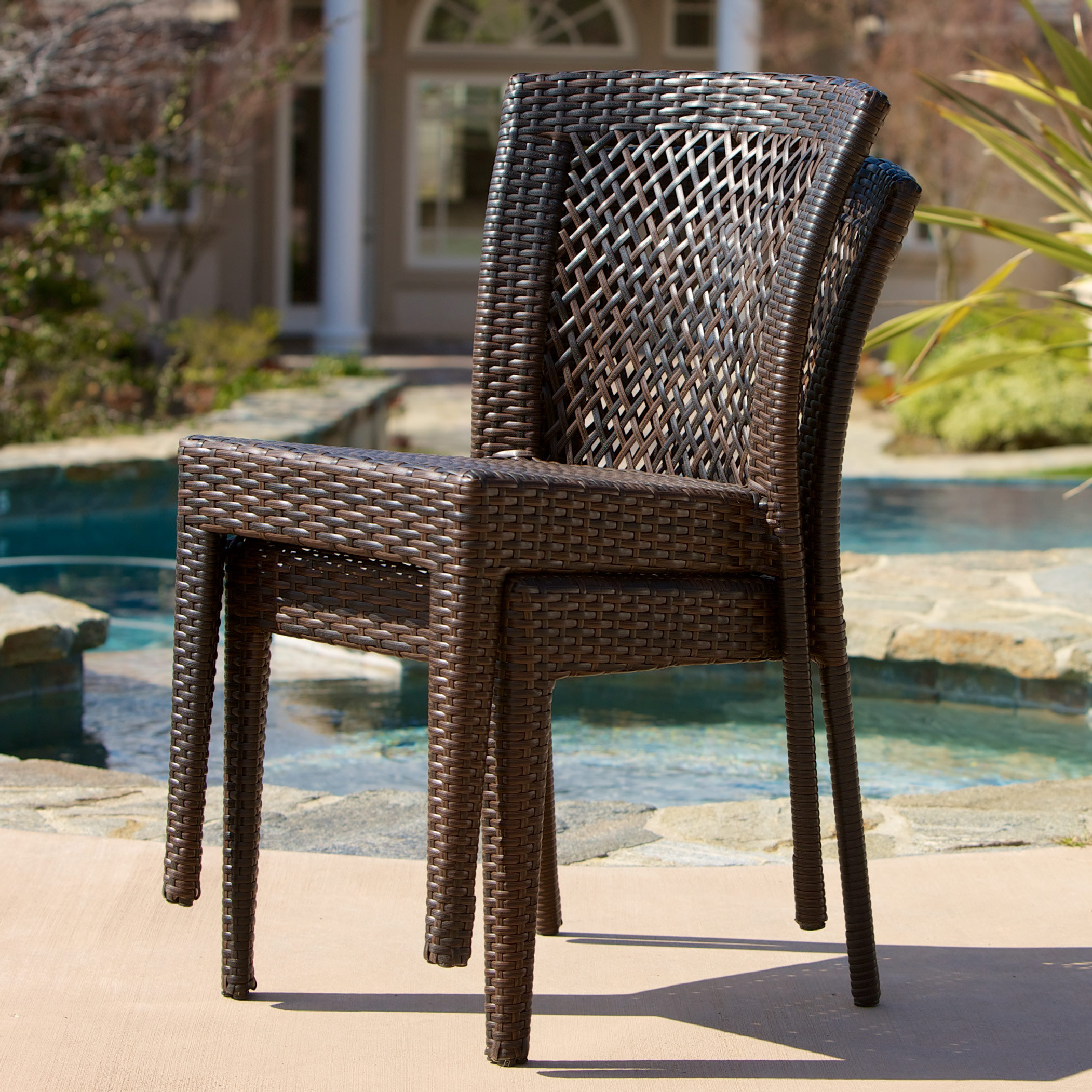 Breakwater Bay Dawson Outdoor Wicker Chair & Reviews | Wayfair