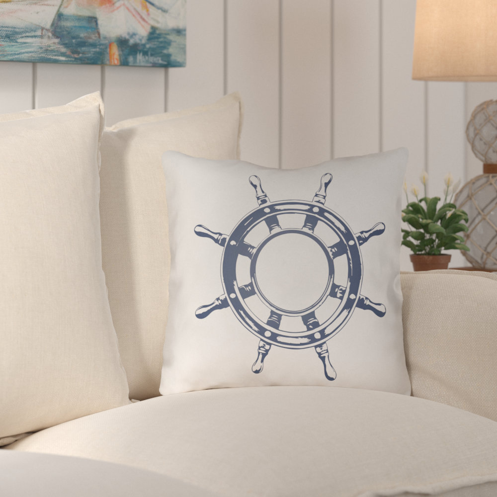 Breakwater Bay Fairmont Nautical II Indoor/Outdoor Throw Pillow