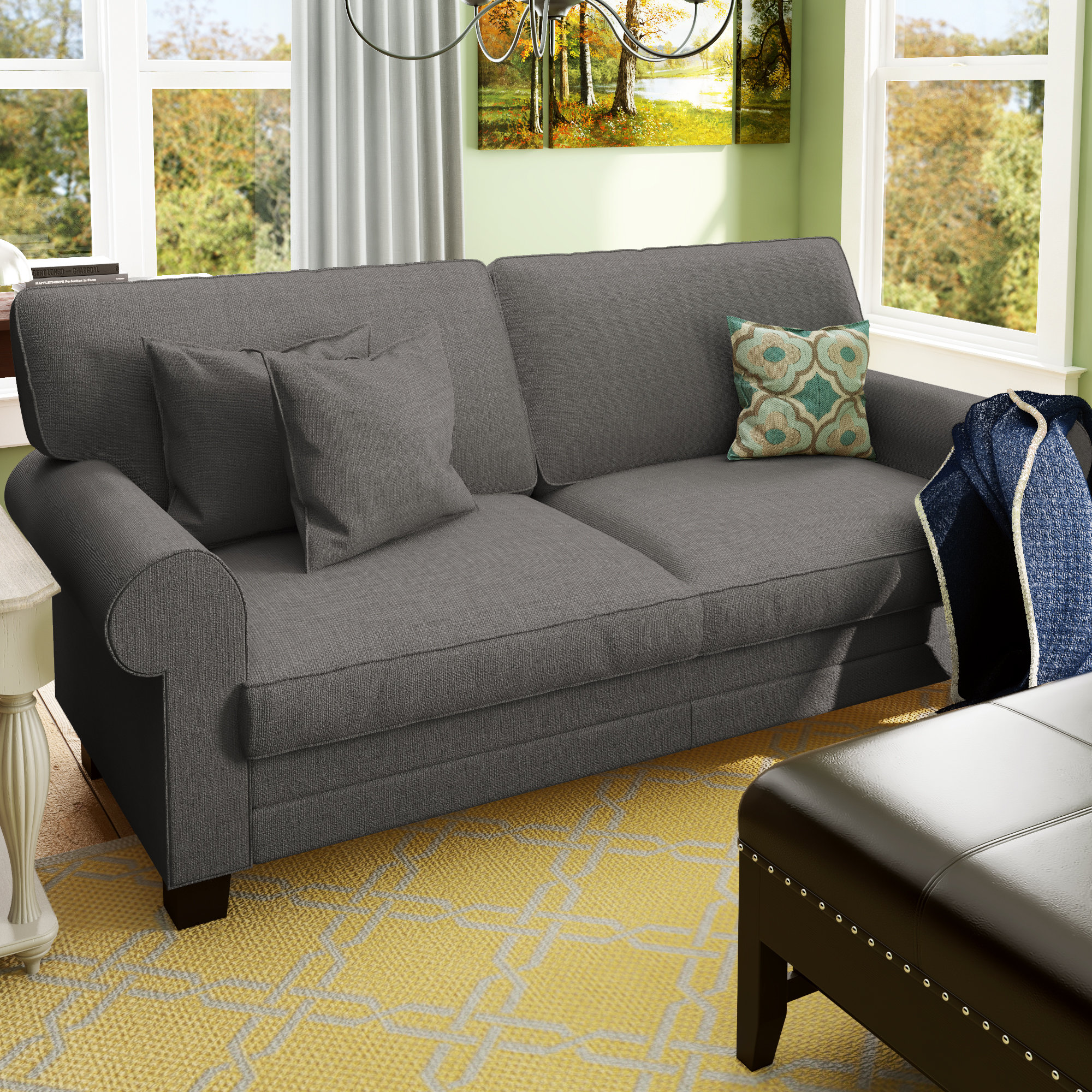 Breakwater Bay Hereford 78" Rolled Arm Sofa & Reviews Wayfair