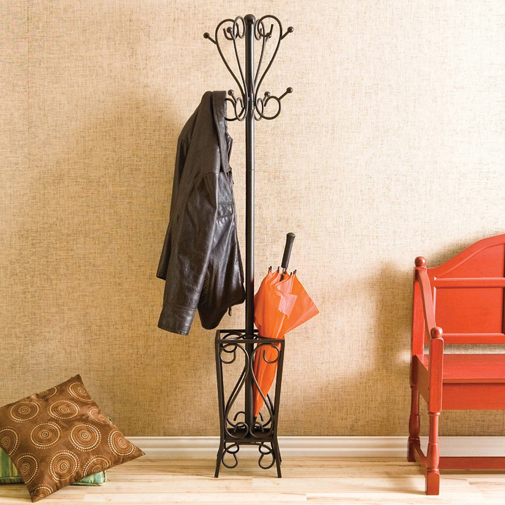 Freestanding Coat Racks Umbrella Stands You Ll Love Wayfair Coat Rack Stands Perfect Racks Umbrella Wayfair