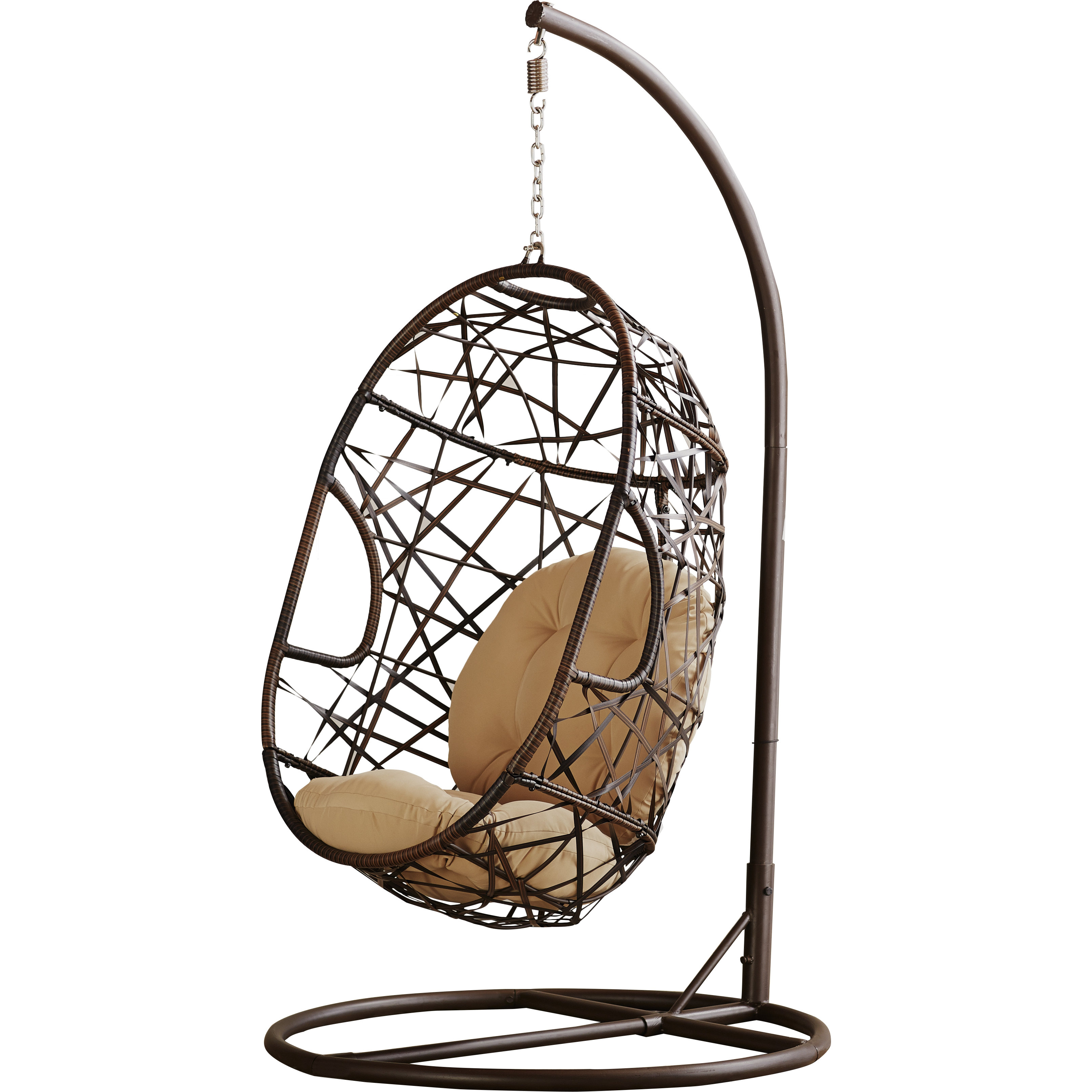 Bay Isle Home EggShaped Outdoor Swing Chair & Reviews Wayfair