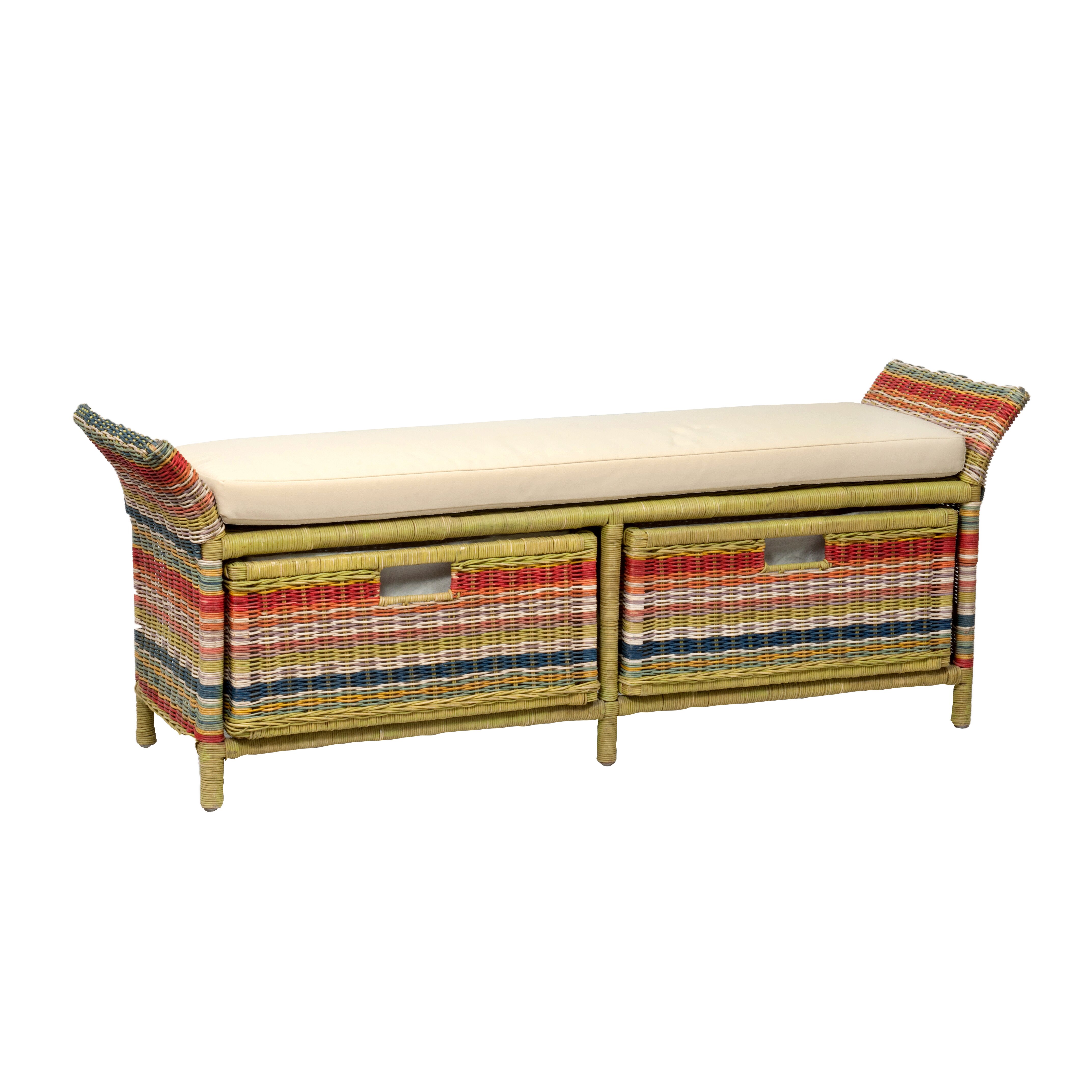 Bay Isle Home Saragosa Wicker Storage Bedroom Bench & Reviews | Wayfair.ca