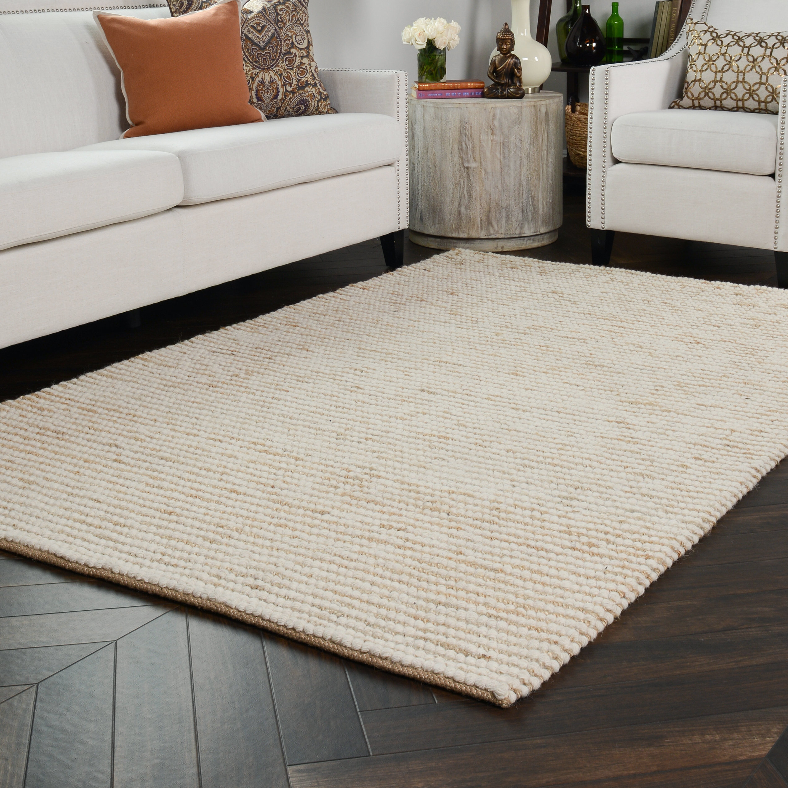 Bay Isle Home Kiti HandWoven Ivory/Natural Area Rug Wayfair