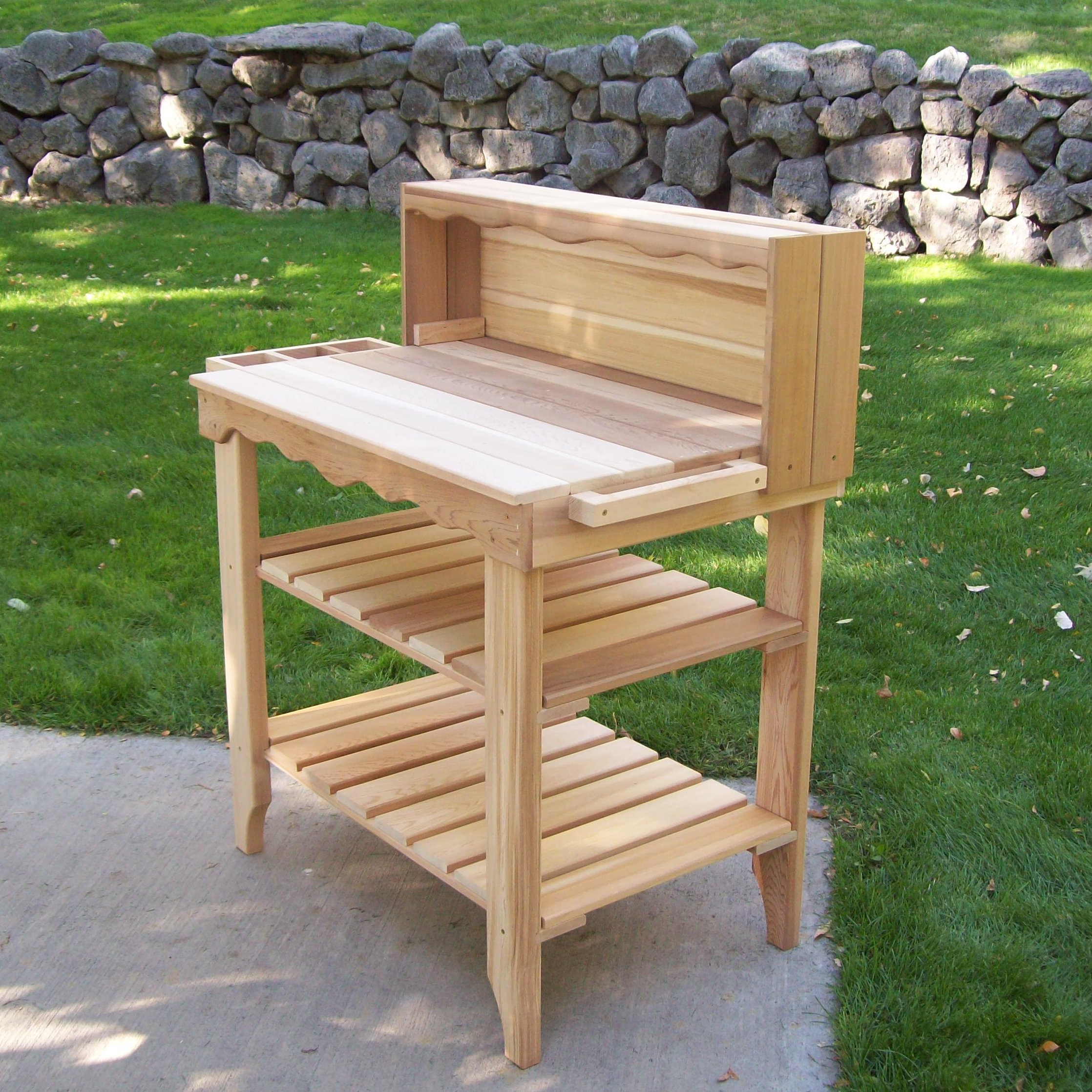 WoodCountry Deluxe Potting Bench & Reviews Wayfair