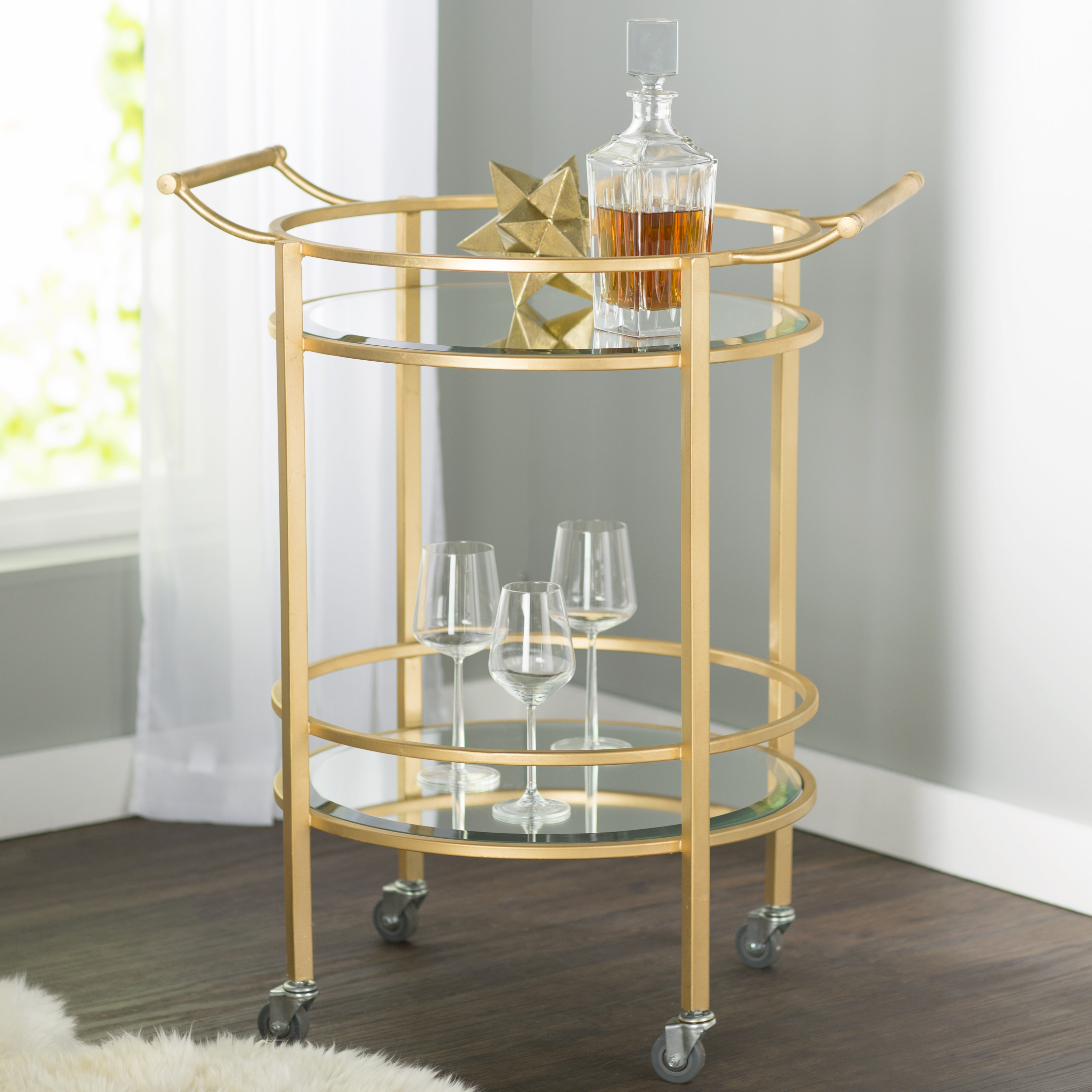 Mercer41 Mitchell Bar Cart & Reviews Wayfair
