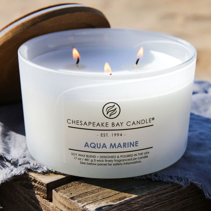 Chesapeake Bay Candle Heritage Aqua Marine Jar Candle & Reviews