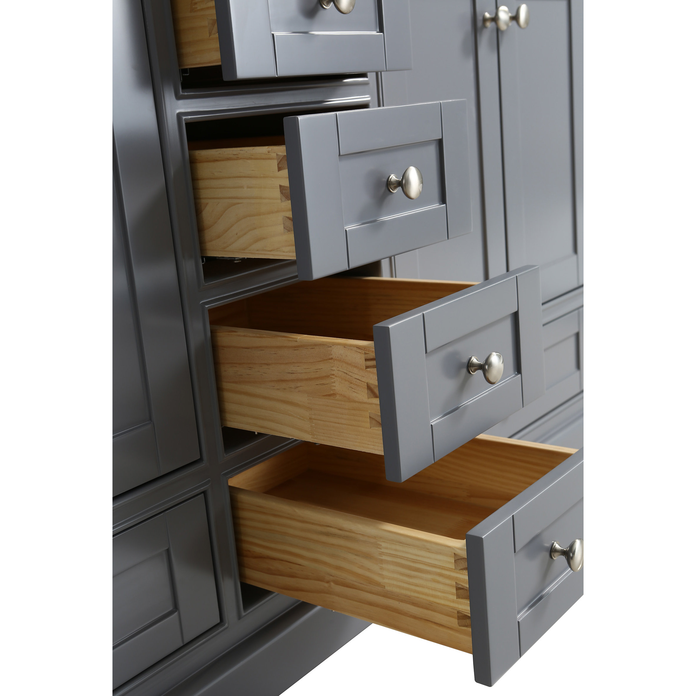 Urban Furnishings Jocelyn 60" Bathroom Sink Vanity Set with Mirror